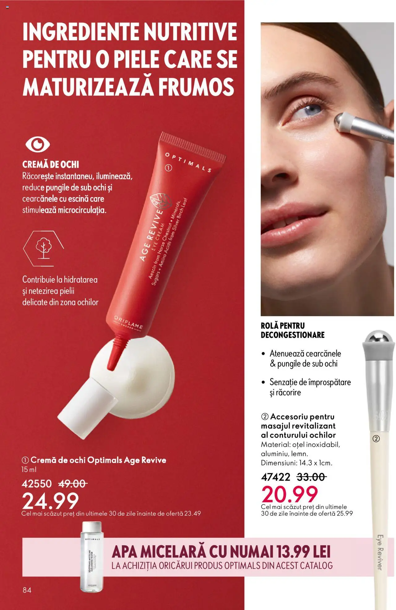 Catalog Oriflame 1 - 20 Octombrie 2025 | Pagina 84 | Produse: Cremă, Apă micelară, Apă