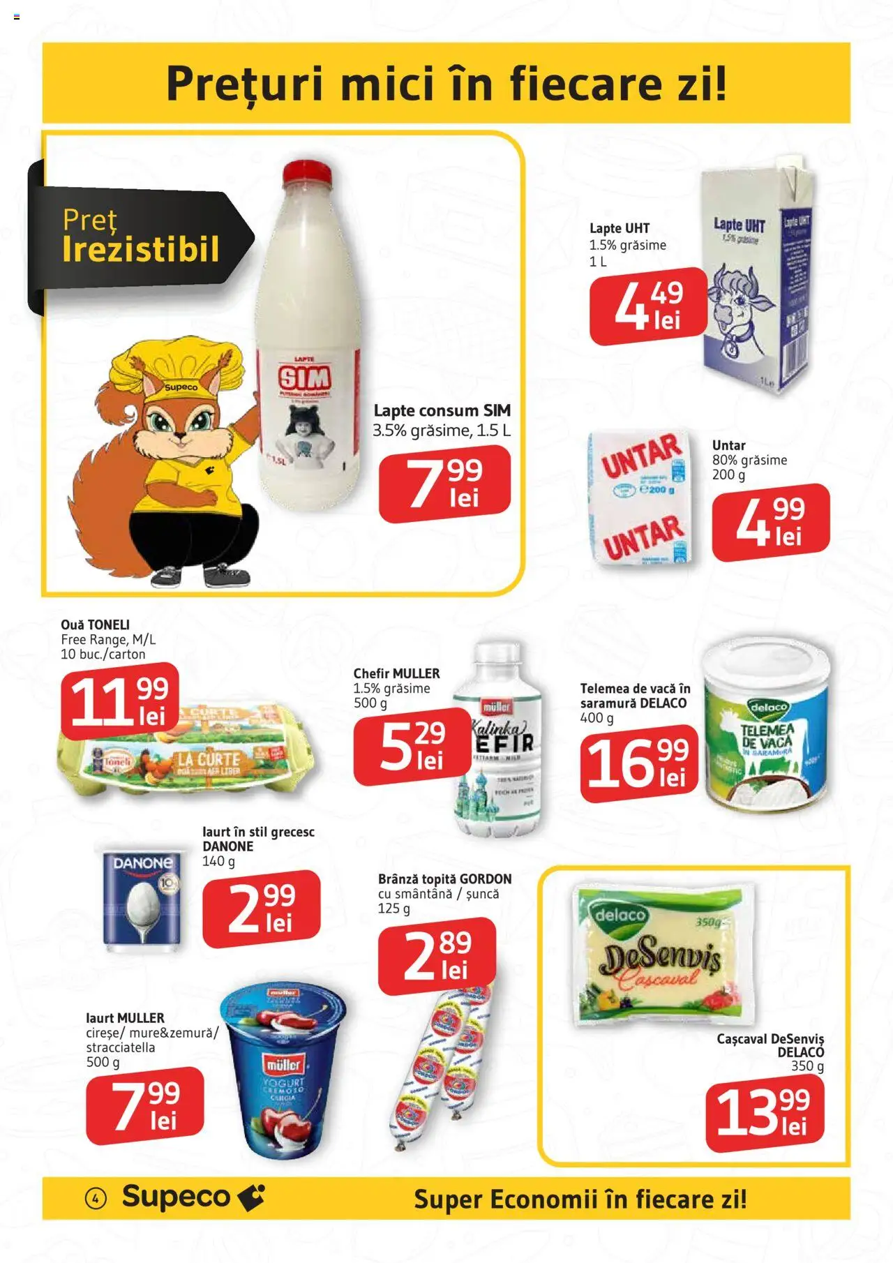 Catalog Supeco 4 - 16 Septembrie 2025 | Pagina 4 | Produse: Mici, Brânză, Ouă, Smântână