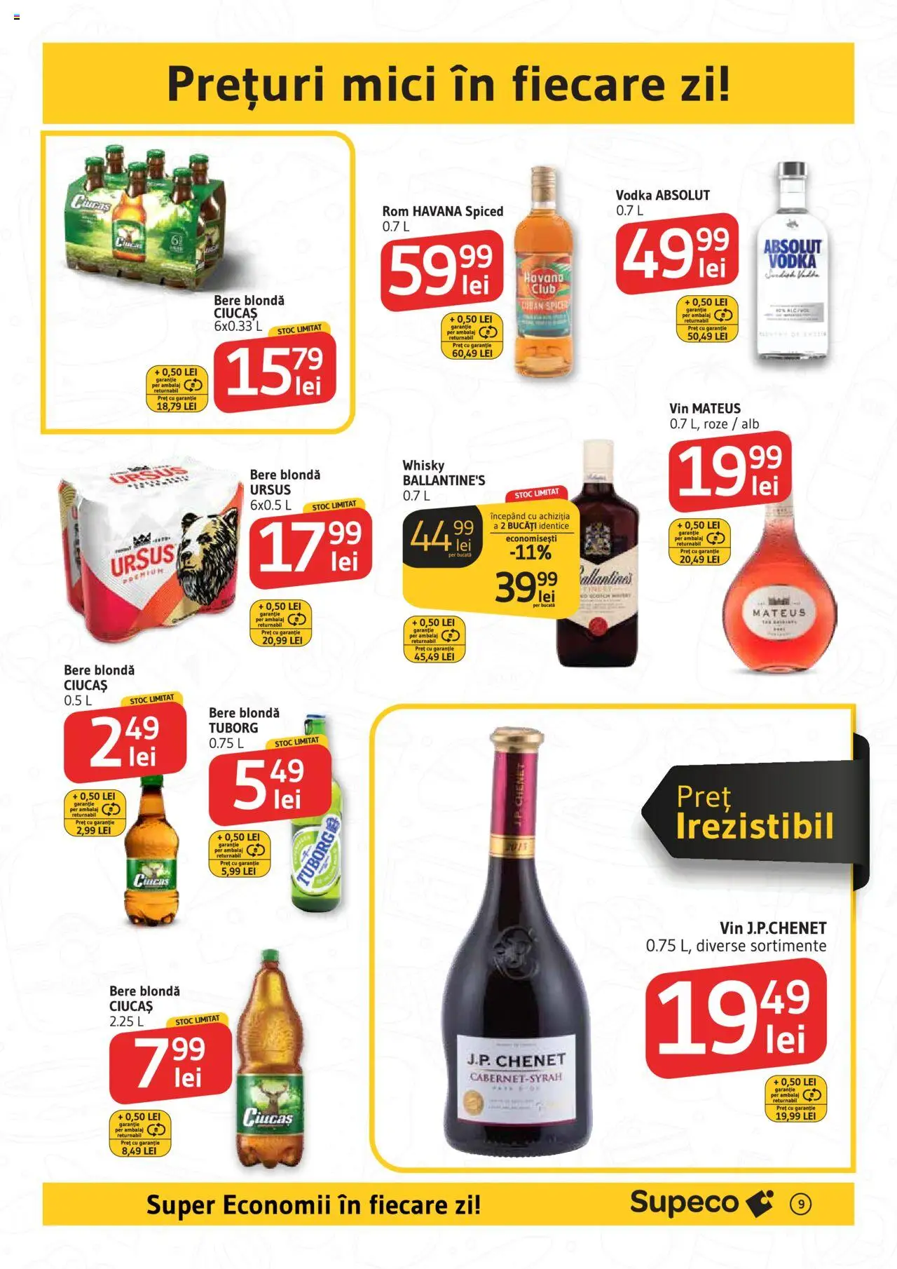 Catalog Supeco 4 - 16 Septembrie 2025 | Pagina 9 | Produse: Bere, Klementiinit, Rom, Vodka