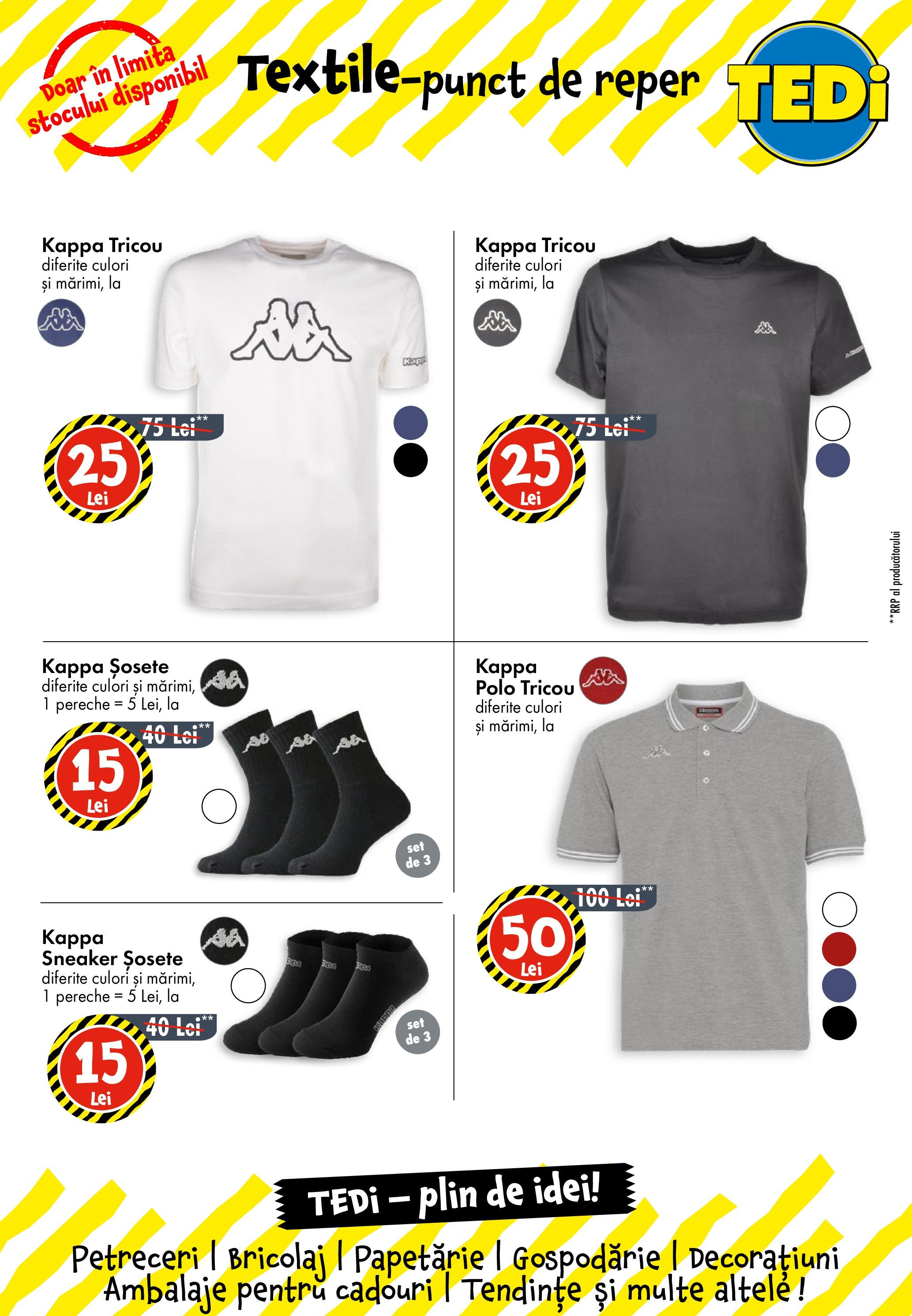 Catalog TEDi 28 August - 3 Septembrie 2025 | Pagina 5 | Produse: Tricou, Șosete