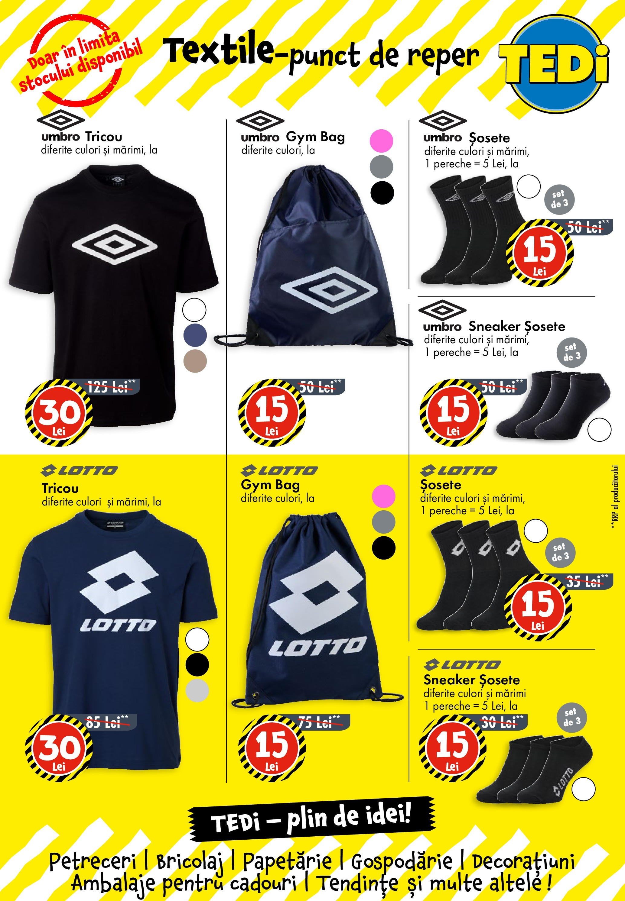 Catalog TEDi 28 August - 3 Septembrie 2025 | Pagina 4 | Produse: Tricou, Șosete