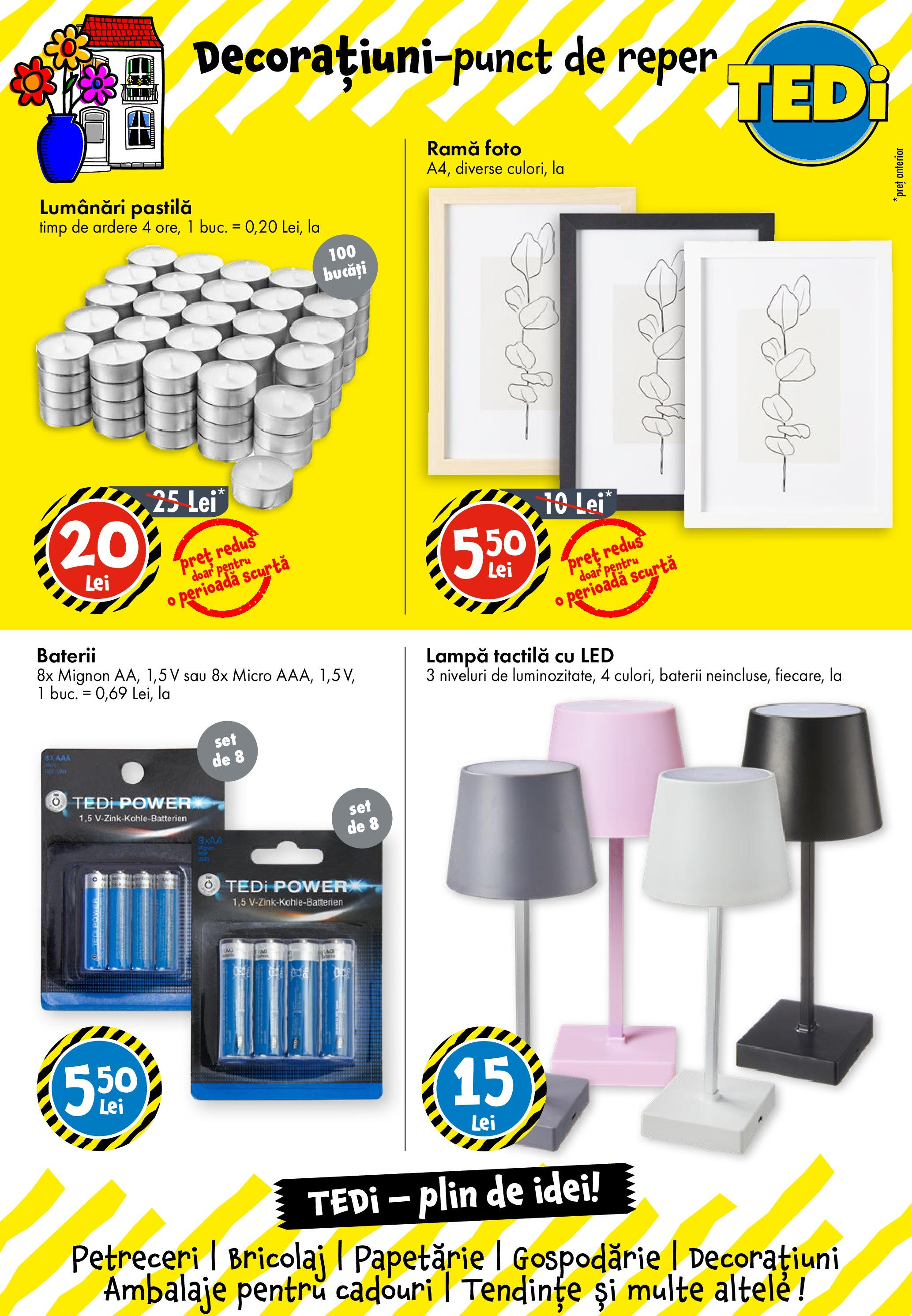 Catalog TEDi 28 August - 3 Septembrie 2025 | Pagina 9 | Produse: Babak, Lampă, Baterii, Ramă foto