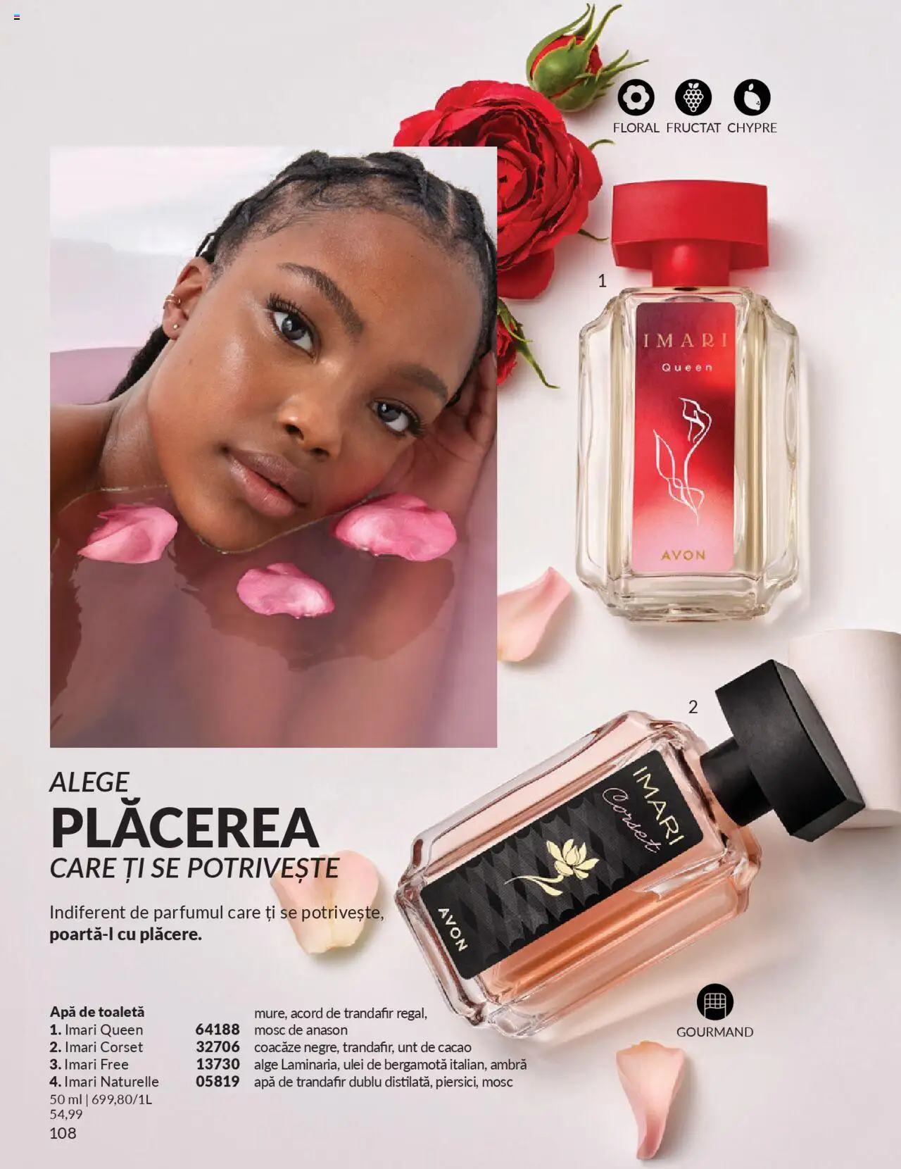 Catalog Avon 1 - 29 Septembrie 2025 | Pagina 108 | Produse: Trandafir, Unt, Ulei, Apă