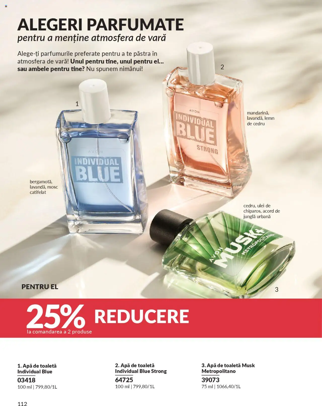 Catalog Avon 1 - 29 Septembrie 2025 | Pagina 112 | Produse: Toaletă, Apă de toaletă, Ulei, Apă