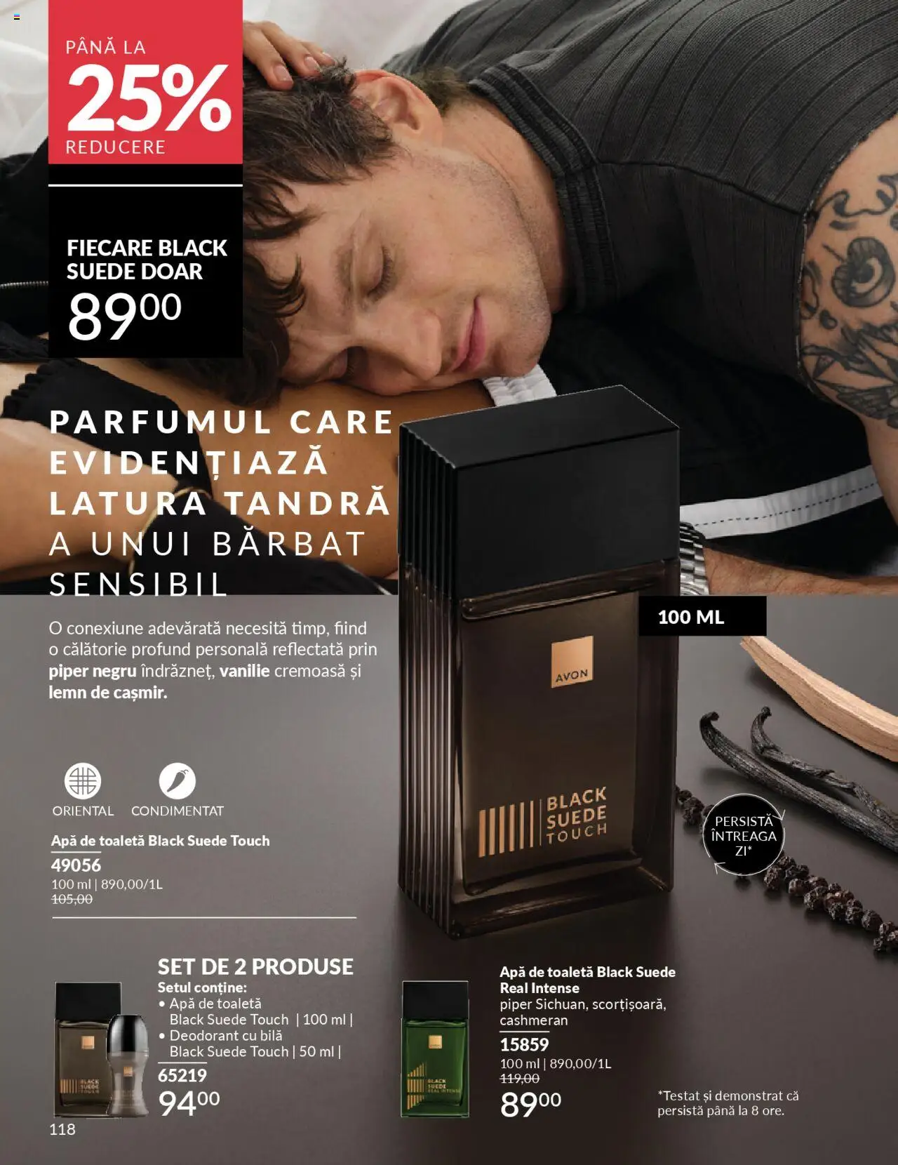 Catalog Avon 1 - 29 Septembrie 2025 | Pagina 118 | Produse: Toaletă, Deodorant, Apă, Piper