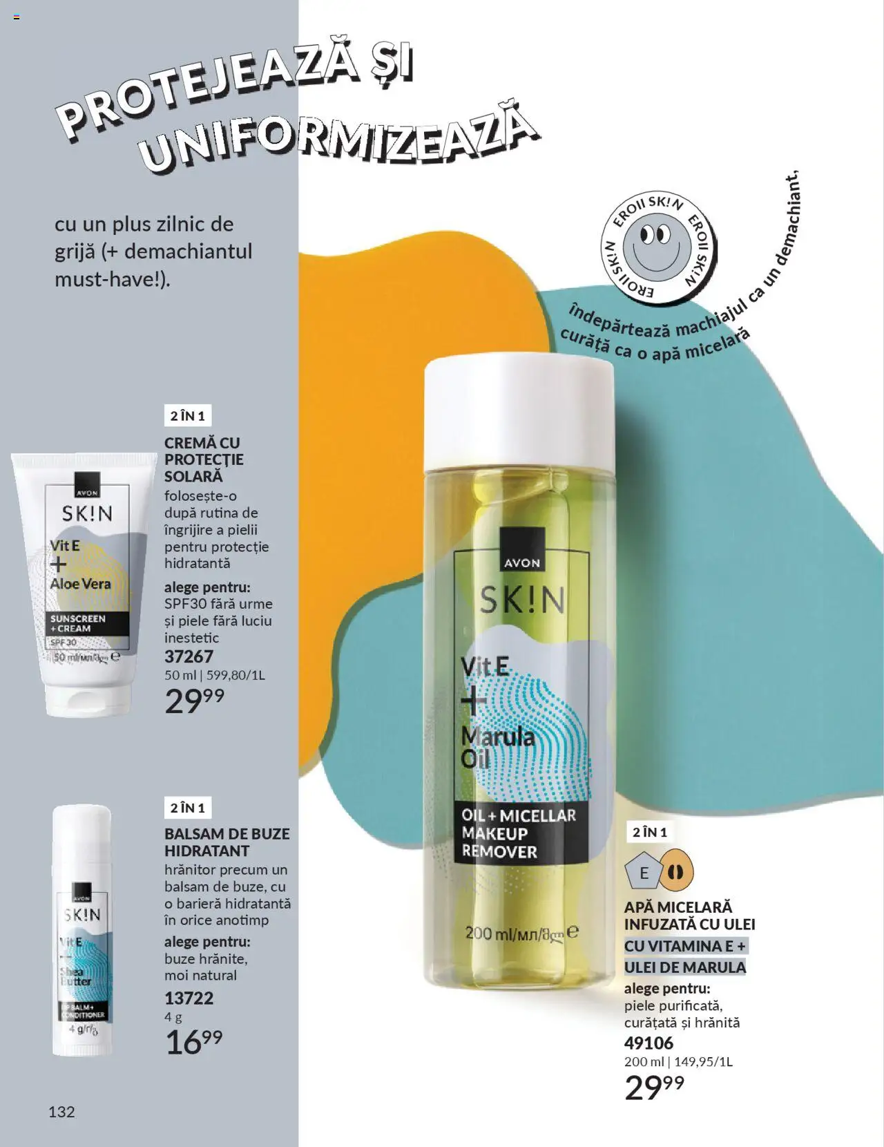 Catalog Avon 1 - 29 Septembrie 2025 | Pagina 132 | Produse: Aloe vera, Balsam, Apă micelară, Apă