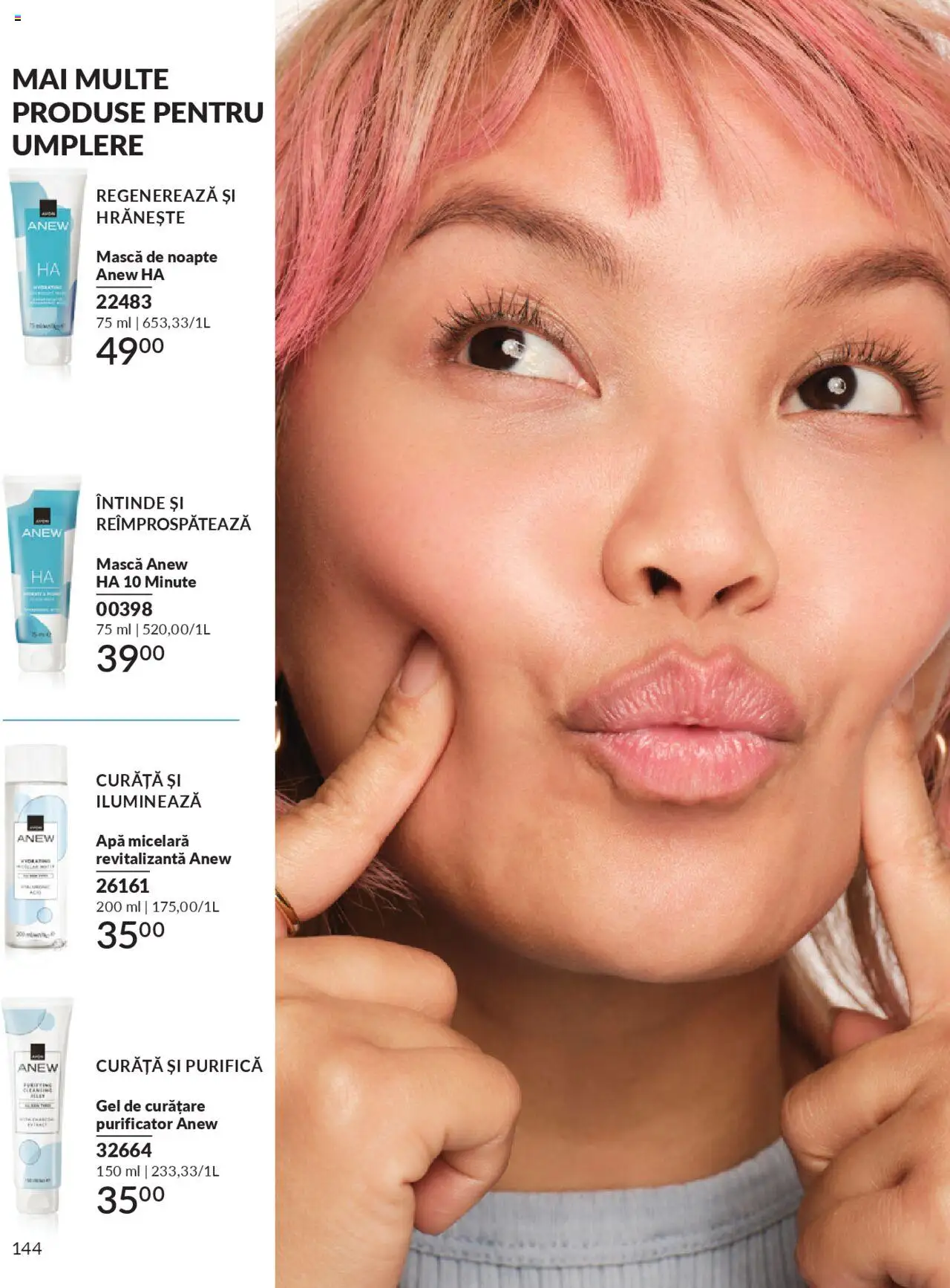 Catalog Avon 1 - 29 Septembrie 2025 | Pagina 144 | Produse: Gel de curățare, Apă micelară, Apă