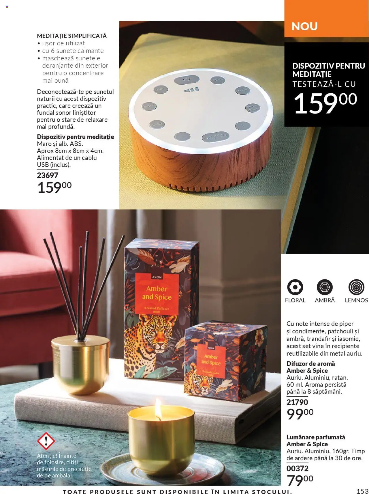 Catalog Avon 1 - 29 Septembrie 2025 | Pagina 153 | Produse: Usb, Trandafir, Recipiente, Piper