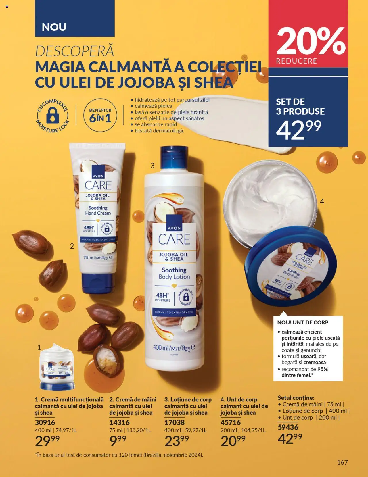 Catalog Avon 1 - 29 Septembrie 2025 | Pagina 167 | Produse: Unt de corp, Cremă, Ulei, Cremă de mâini
