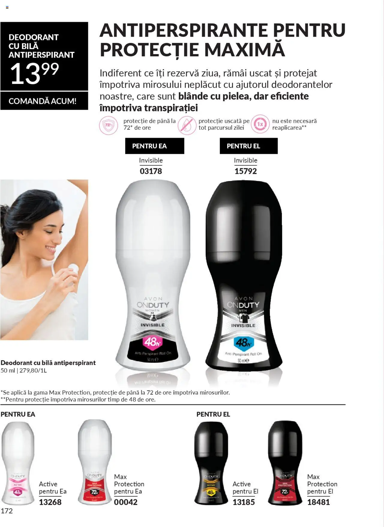 Catalog Avon 1 - 29 Septembrie 2025 | Pagina 172 | Produse: Deodorant, Antiperspirant