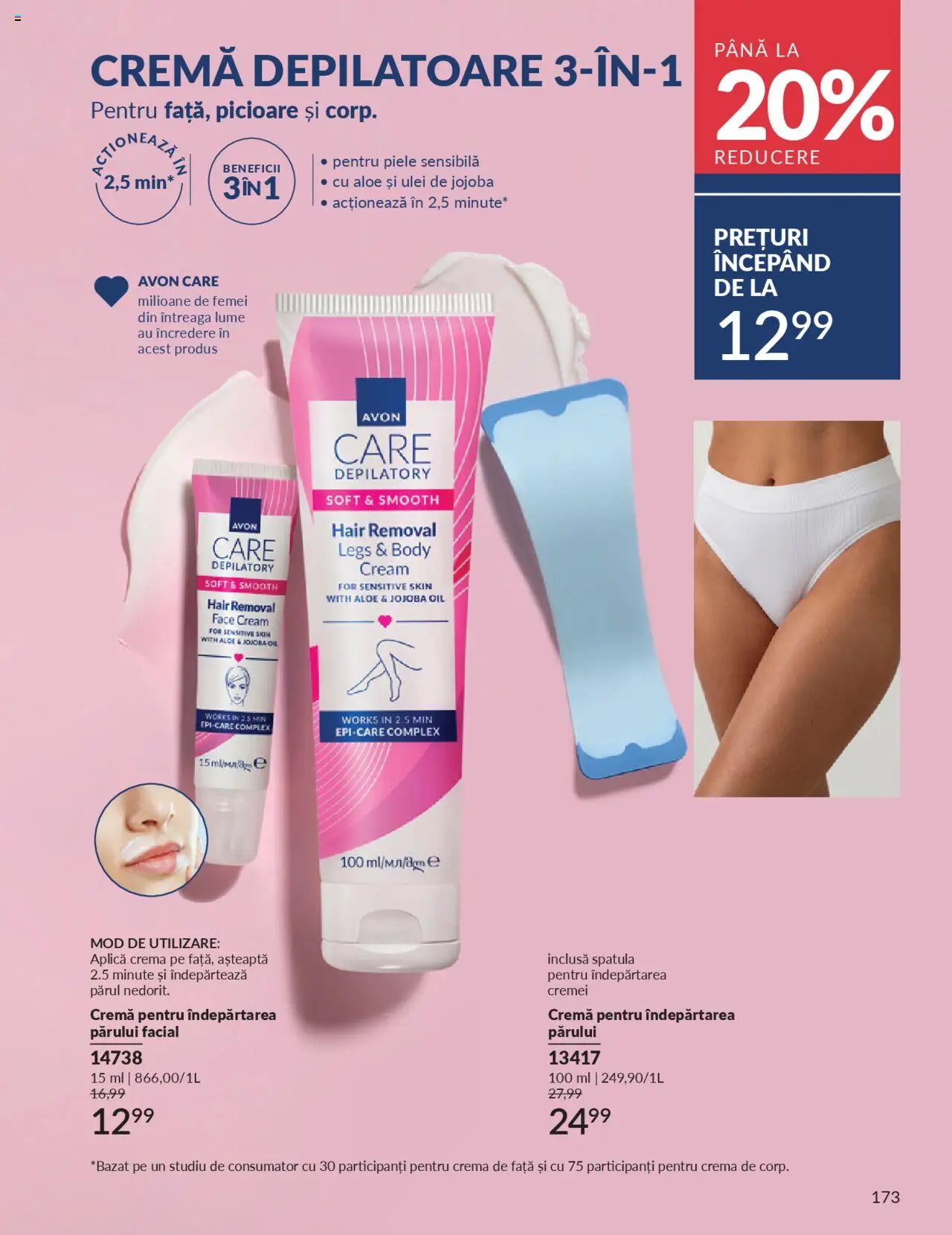 Catalog Avon 1 - 29 Septembrie 2025 | Pagina 173 | Produse: Body, Cremă, Ulei, Cremă depilatoare