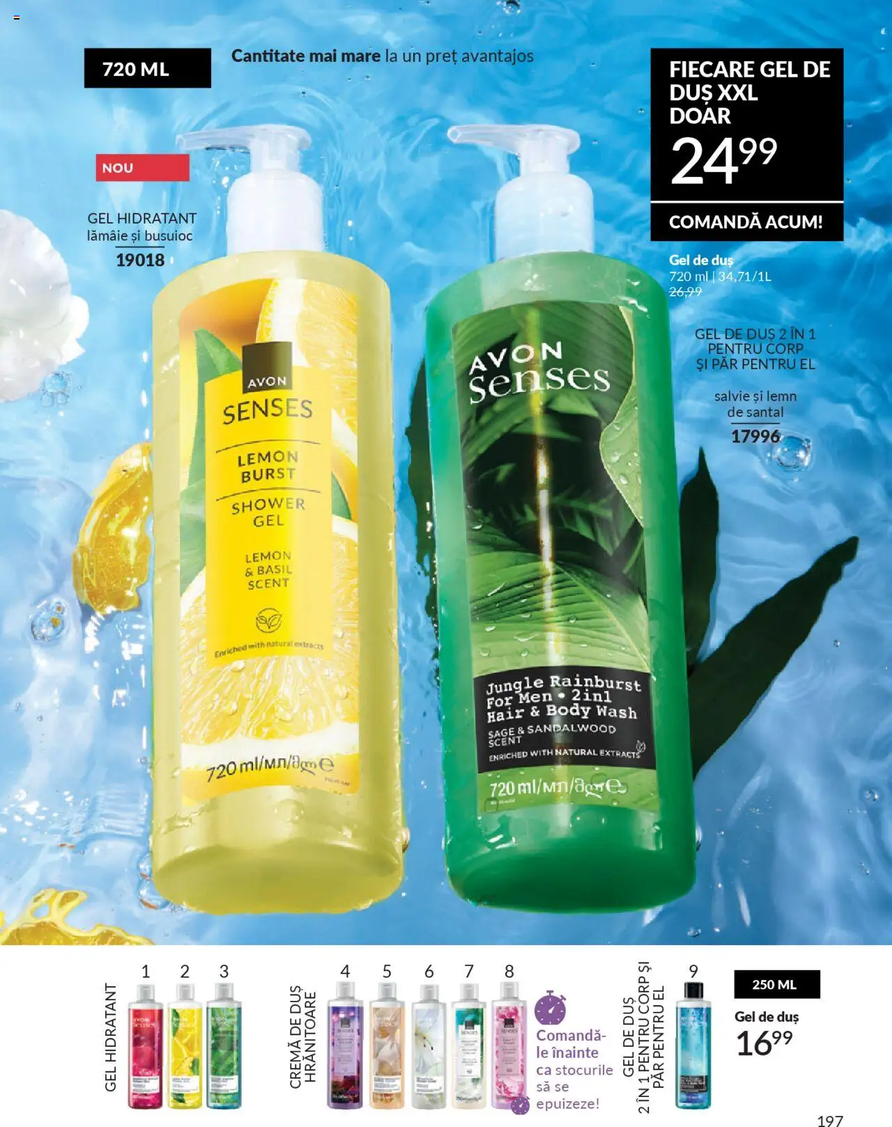 Catalog Avon 1 - 29 Septembrie 2025 | Pagina 197 | Produse: Duș, Cremă, Gel de duș, Lămâie
