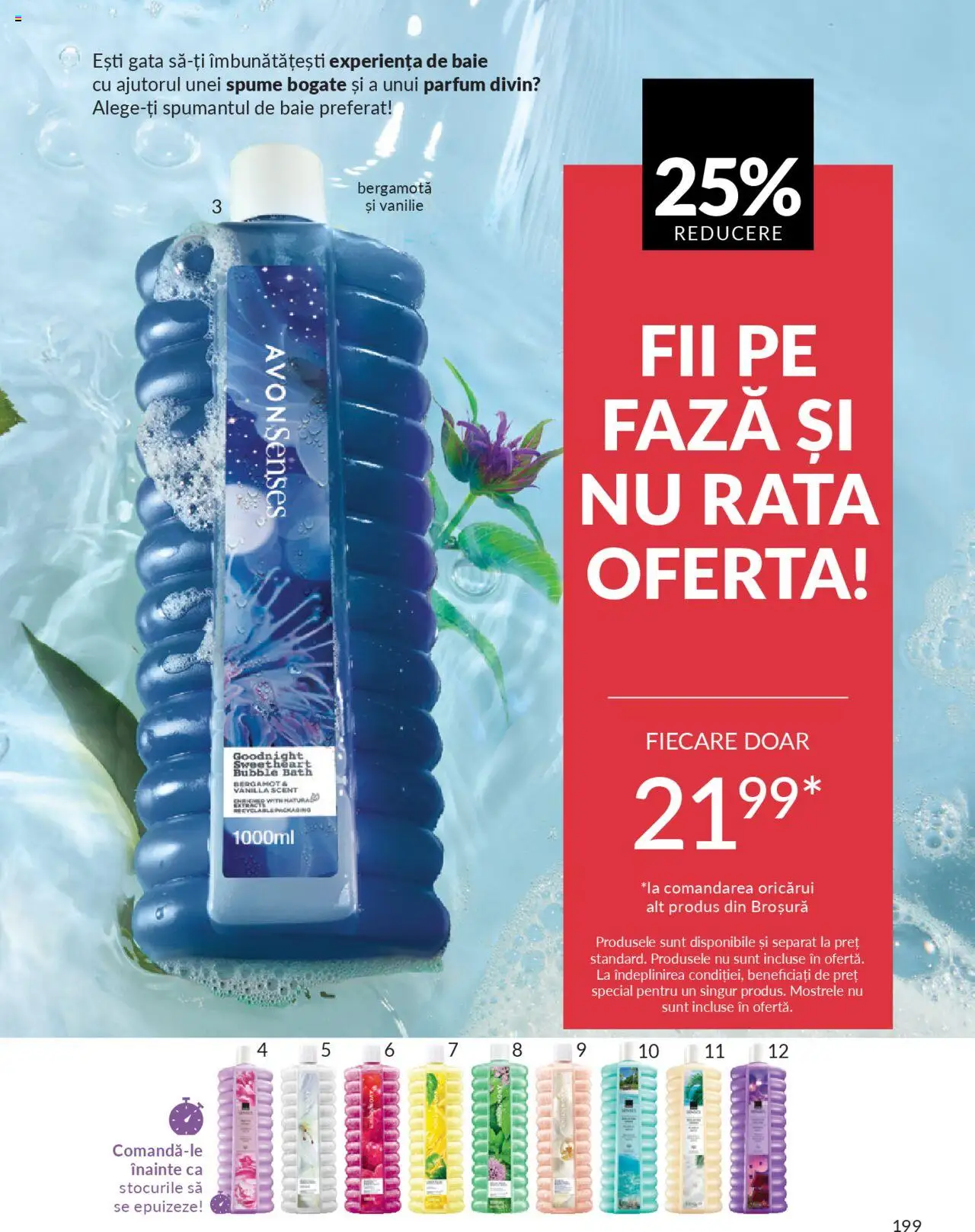 Catalog Avon 1 - 29 Septembrie 2025 | Pagina 199 | Produse: Trandafir, Rață, Spumant de baie, Lămâie