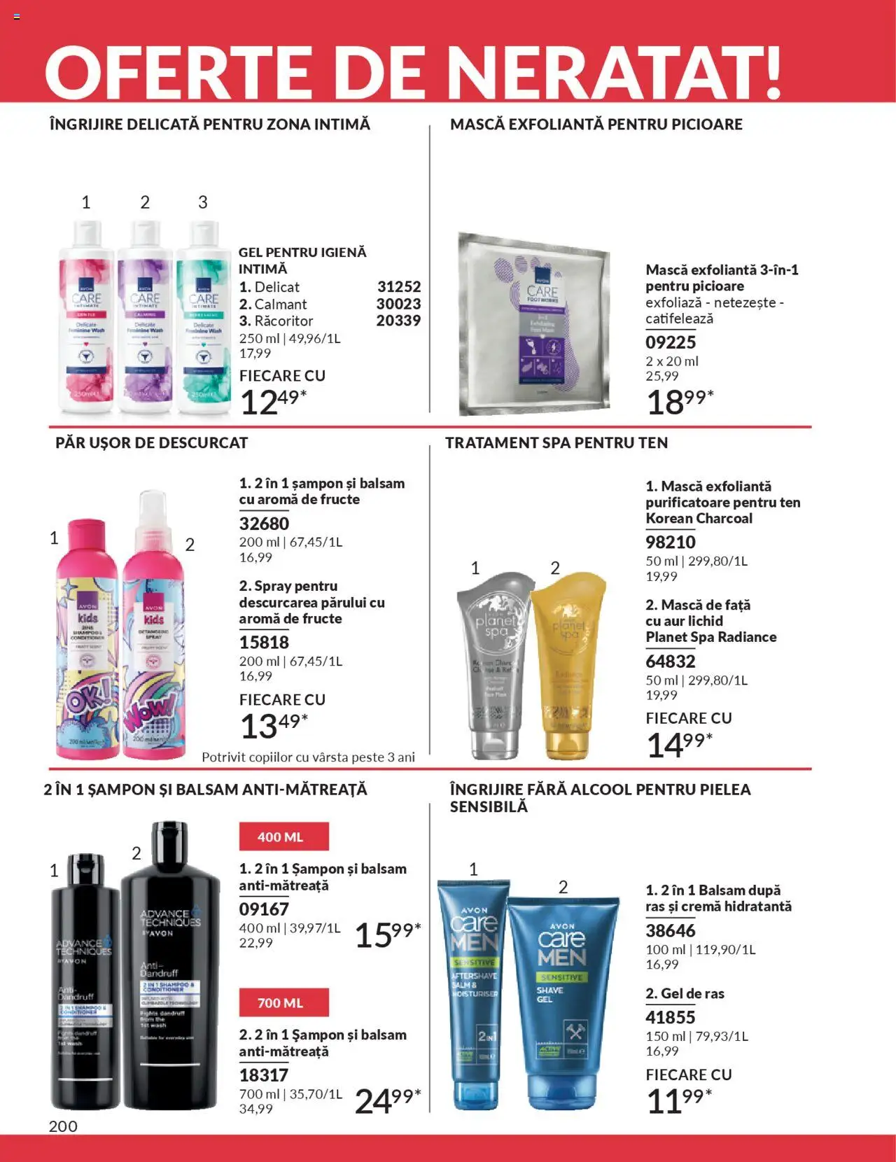 Catalog Avon 1 - 29 Septembrie 2025 | Pagina 200 | Produse: Gel de ras, Arapsaçı, Cremă, Fructe