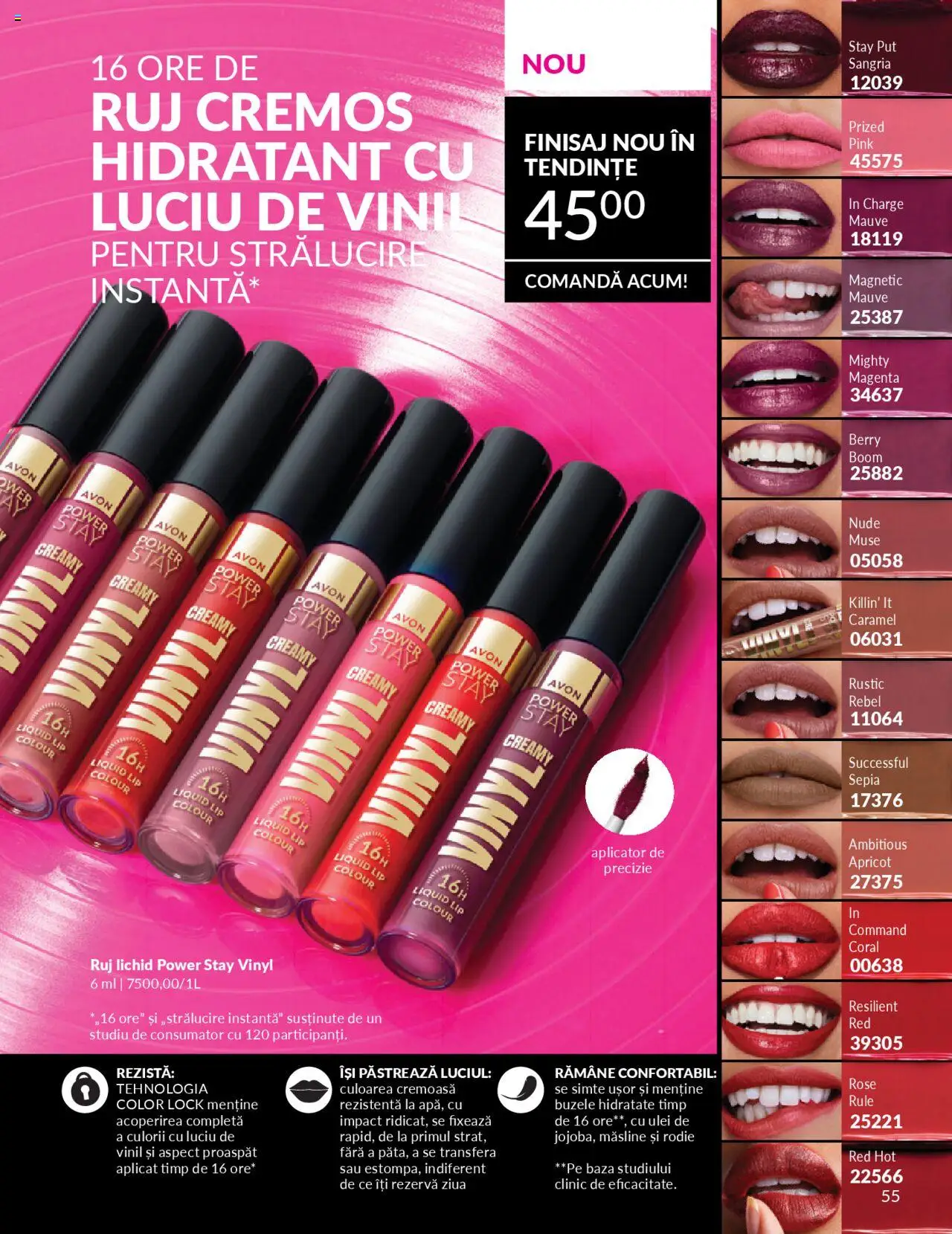 Catalog Avon 1 - 29 Septembrie 2025 | Pagina 55 | Produse: Măsline, Ruj, Peluş Köpek Yatağı, Ulei