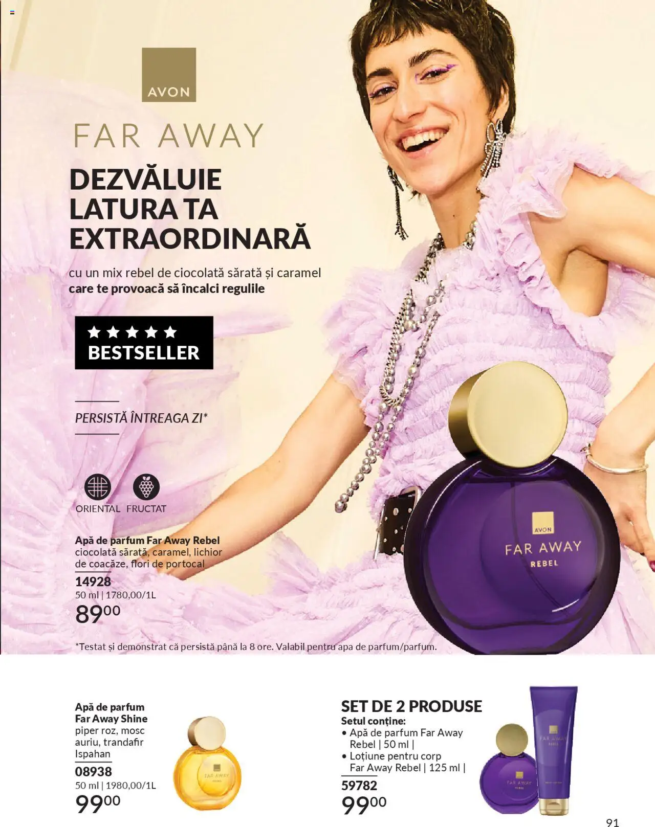 Catalog Avon 1 - 29 Septembrie 2025 | Pagina 91 | Produse: Trandafir, Parfum, Ciocolată, Apă