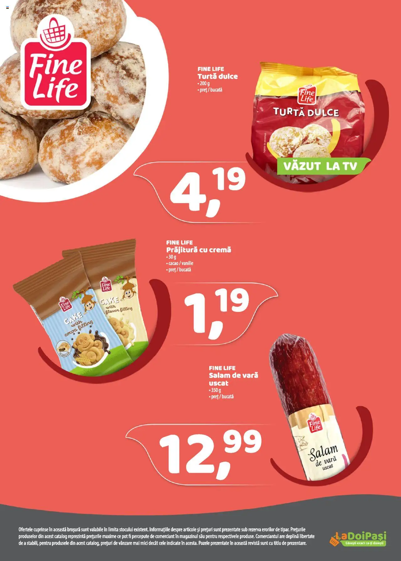 Catalog La Doi Pași 1 - 29 Septembrie 2025 | Pagina 15 | Produse: Mici, Salam, Cacao, Turtă dulce