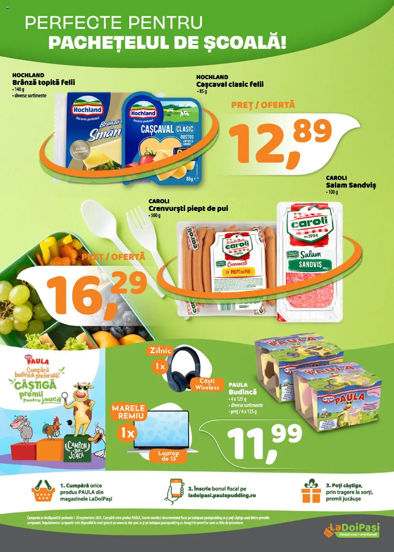 Catalog La Doi Pași 1 - 29 Septembrie 2025 | Pagina 2 | Produse: Laptop, Bahçe aydınlatması, Babak, Hacıyatmaz Kedi Oyuncağı