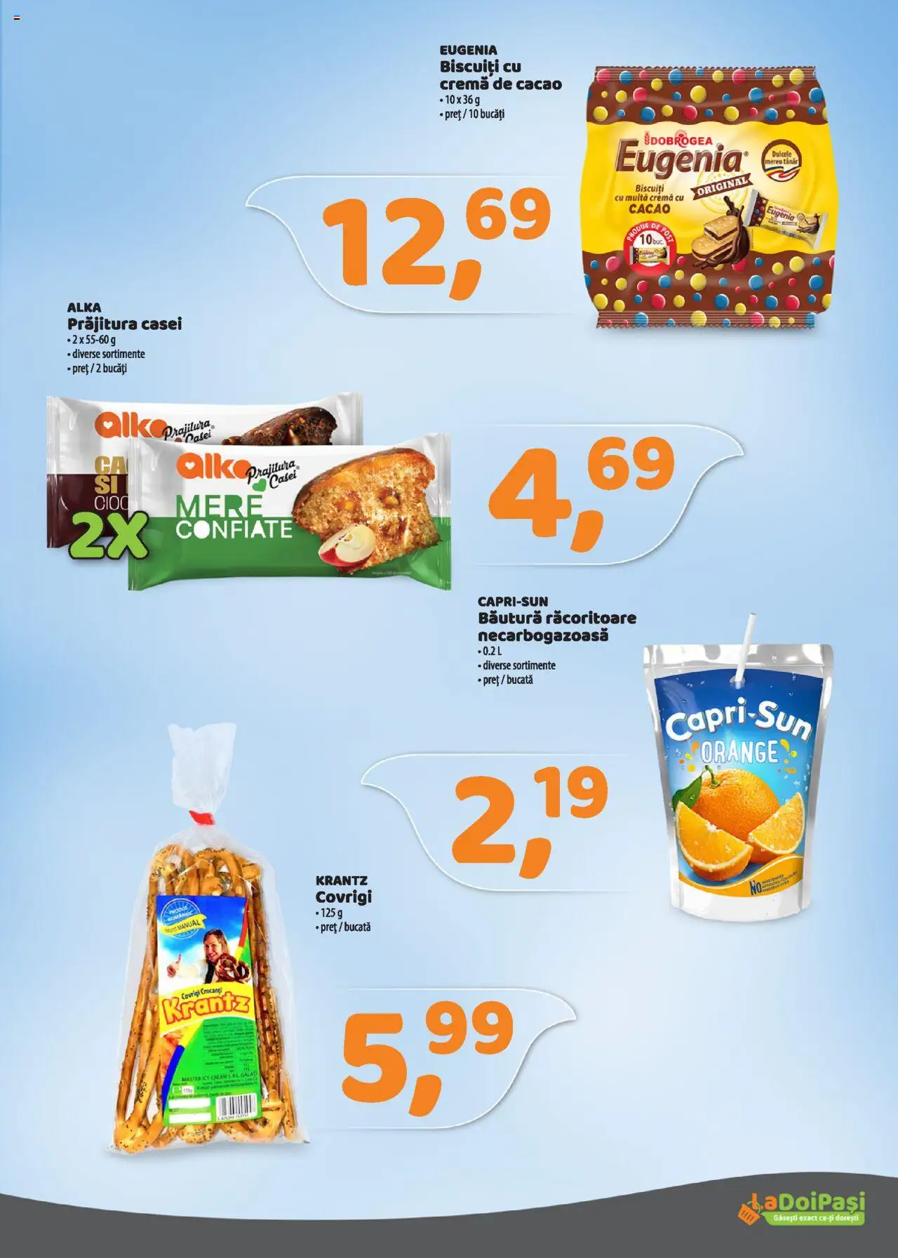 Catalog La Doi Pași 1 - 29 Septembrie 2025 | Pagina 6 | Produse: Cremă, Mere, Cacao, Biscuiți
