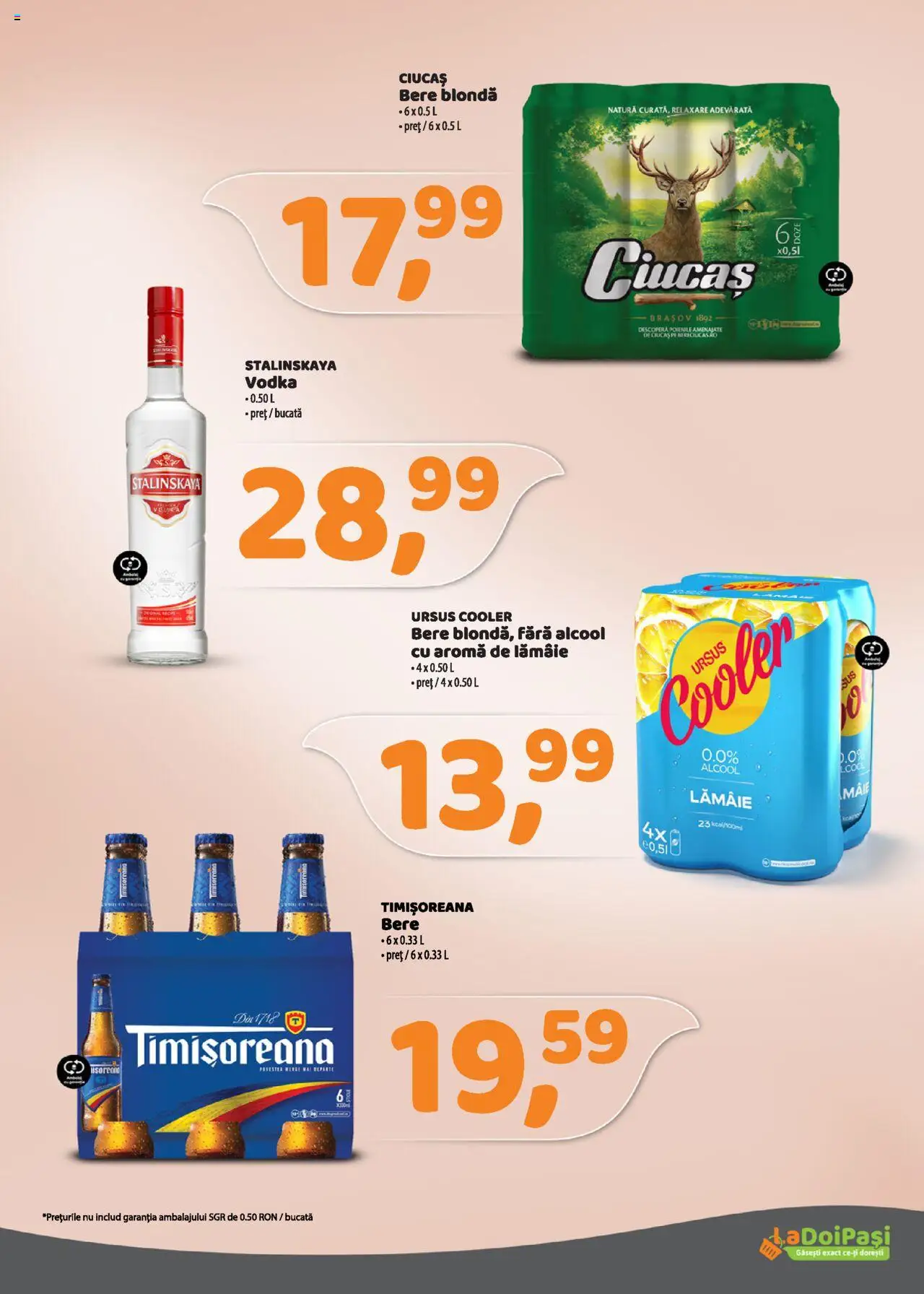 Catalog La Doi Pași 1 - 29 Septembrie 2025 | Pagina 9 | Produse: Bere, Vodka, Lămâie