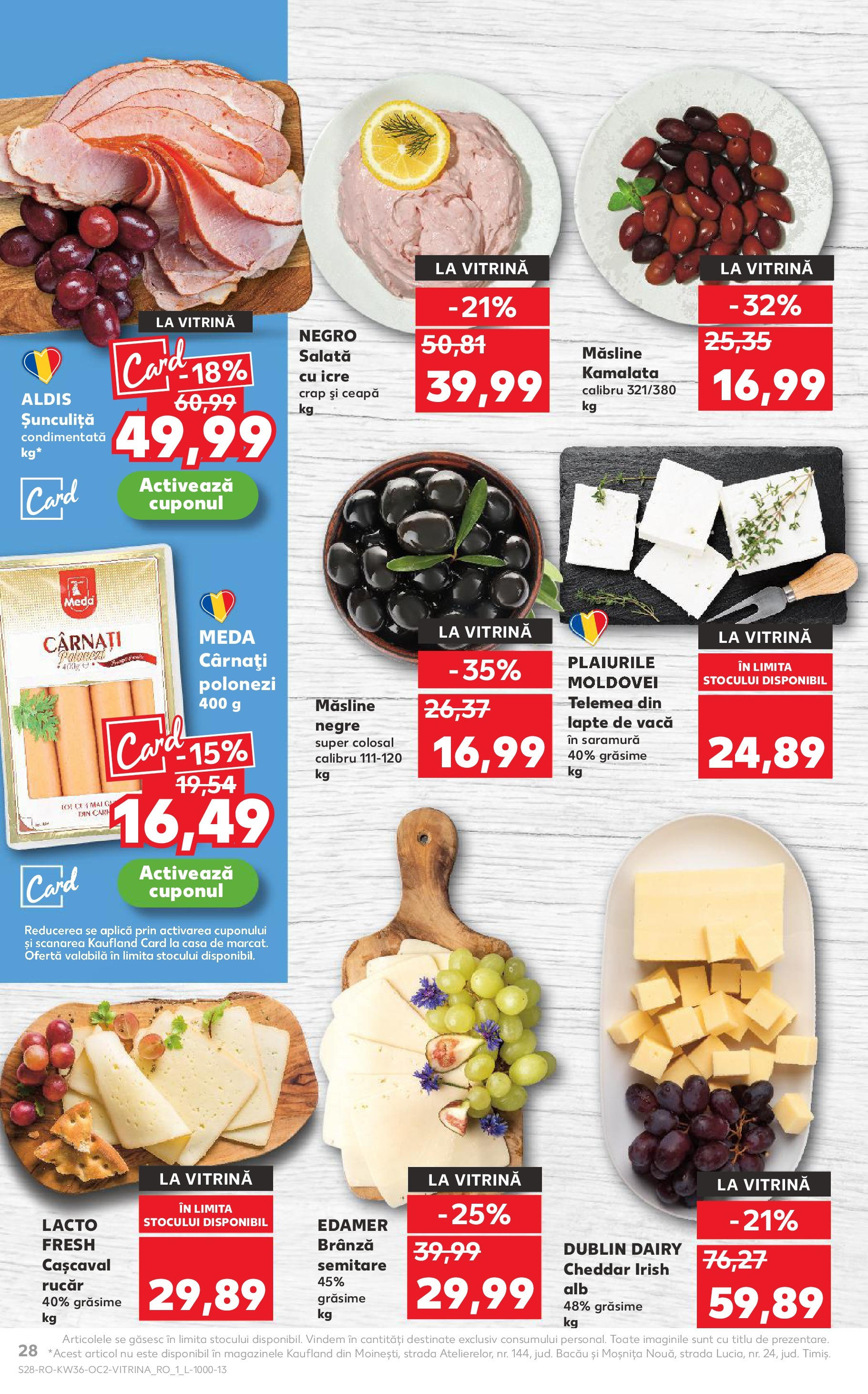Catalog Kaufland 3 - 8 Septembrie 2025 | Pagina 28 | Produse: Cașcaval, Lapte, Salată, Ceapă