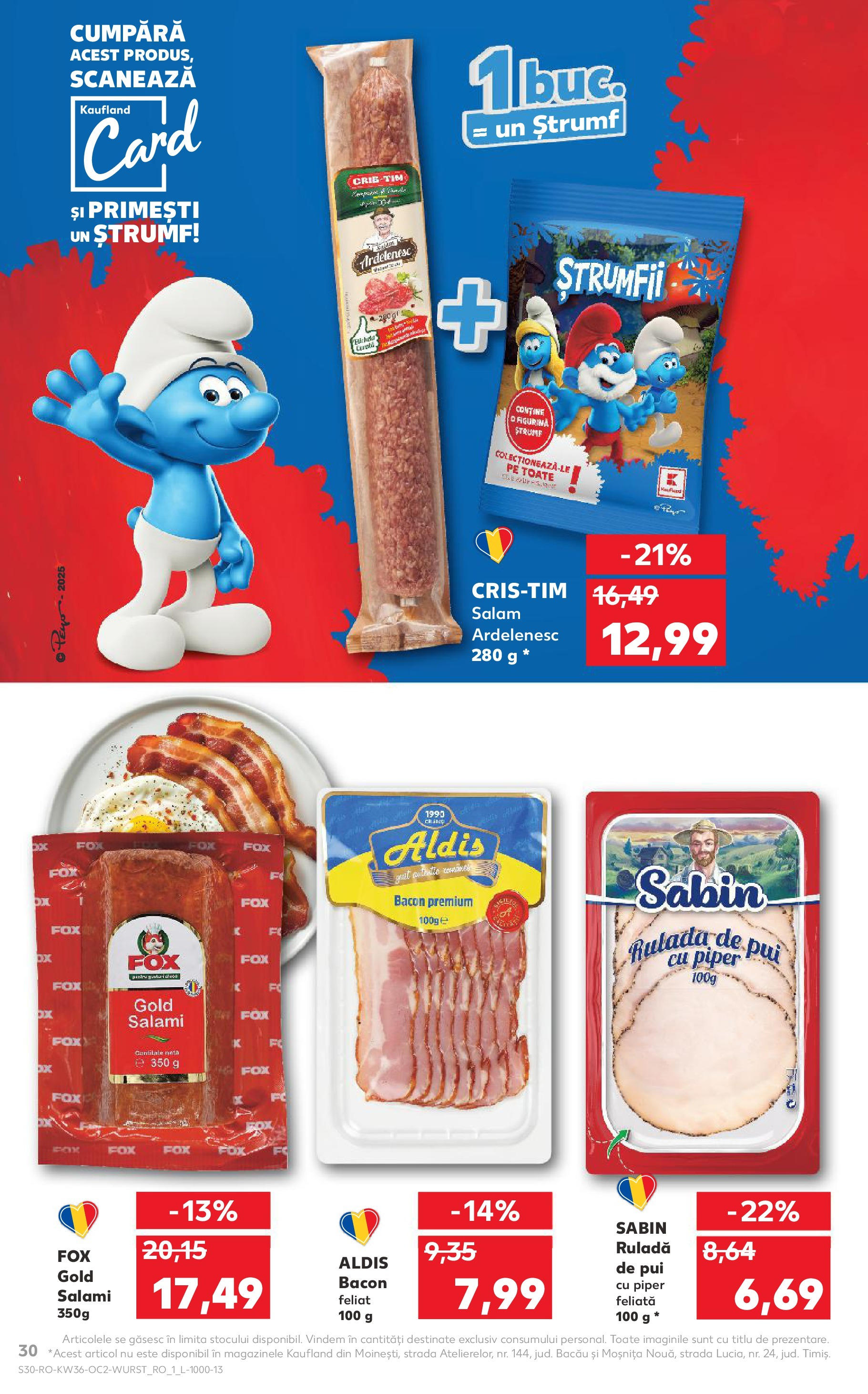 Catalog Kaufland 3 - 8 Septembrie 2025 | Pagina 30 | Produse: Hacıyatmaz Kedi Oyuncağı, Bacon, Salam, Piper