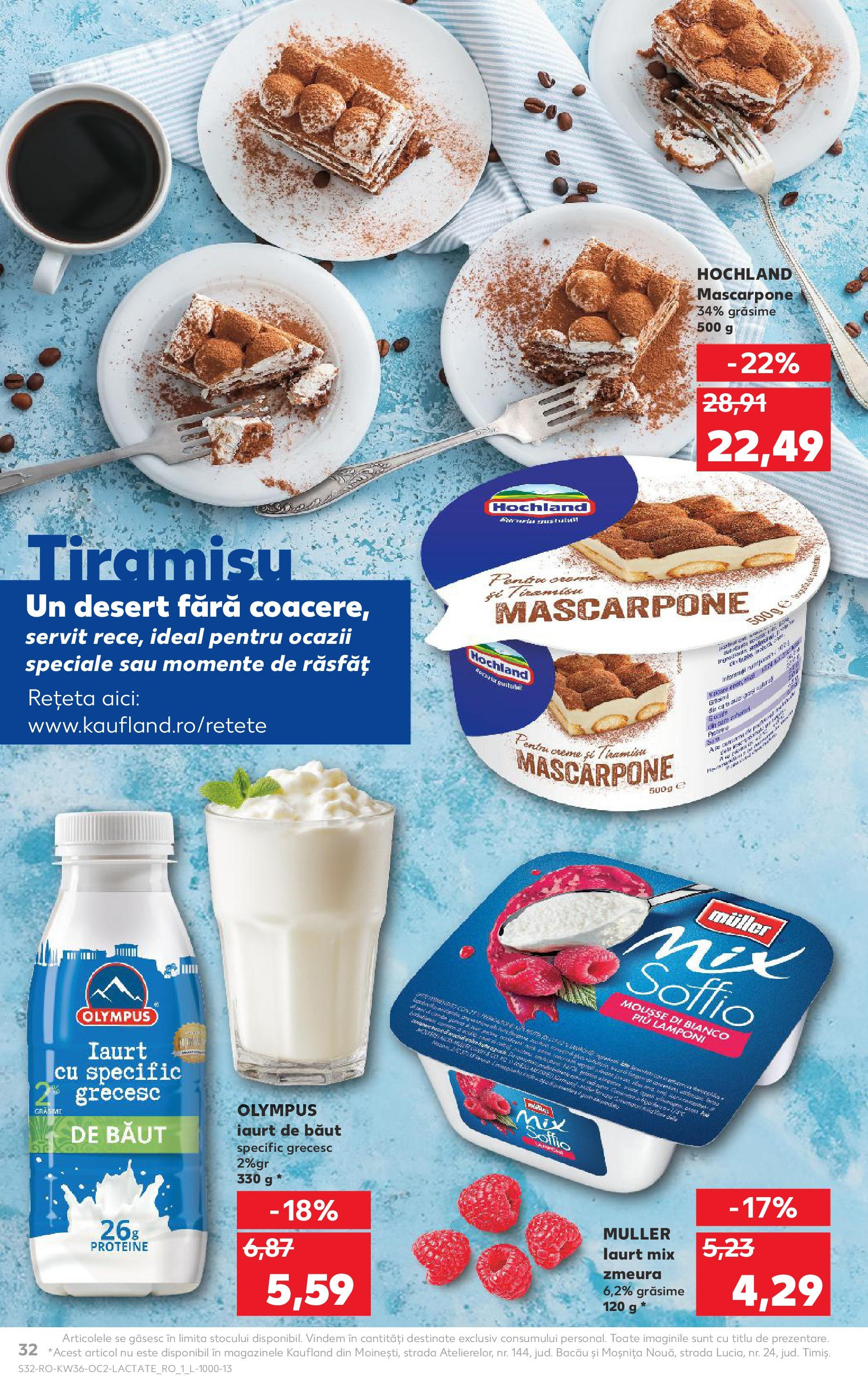 Catalog Kaufland 3 - 8 Septembrie 2025 | Pagina 32 | Produse: Masaüstü kılıfı, Iaurt, Tiramisu, Mascarpone