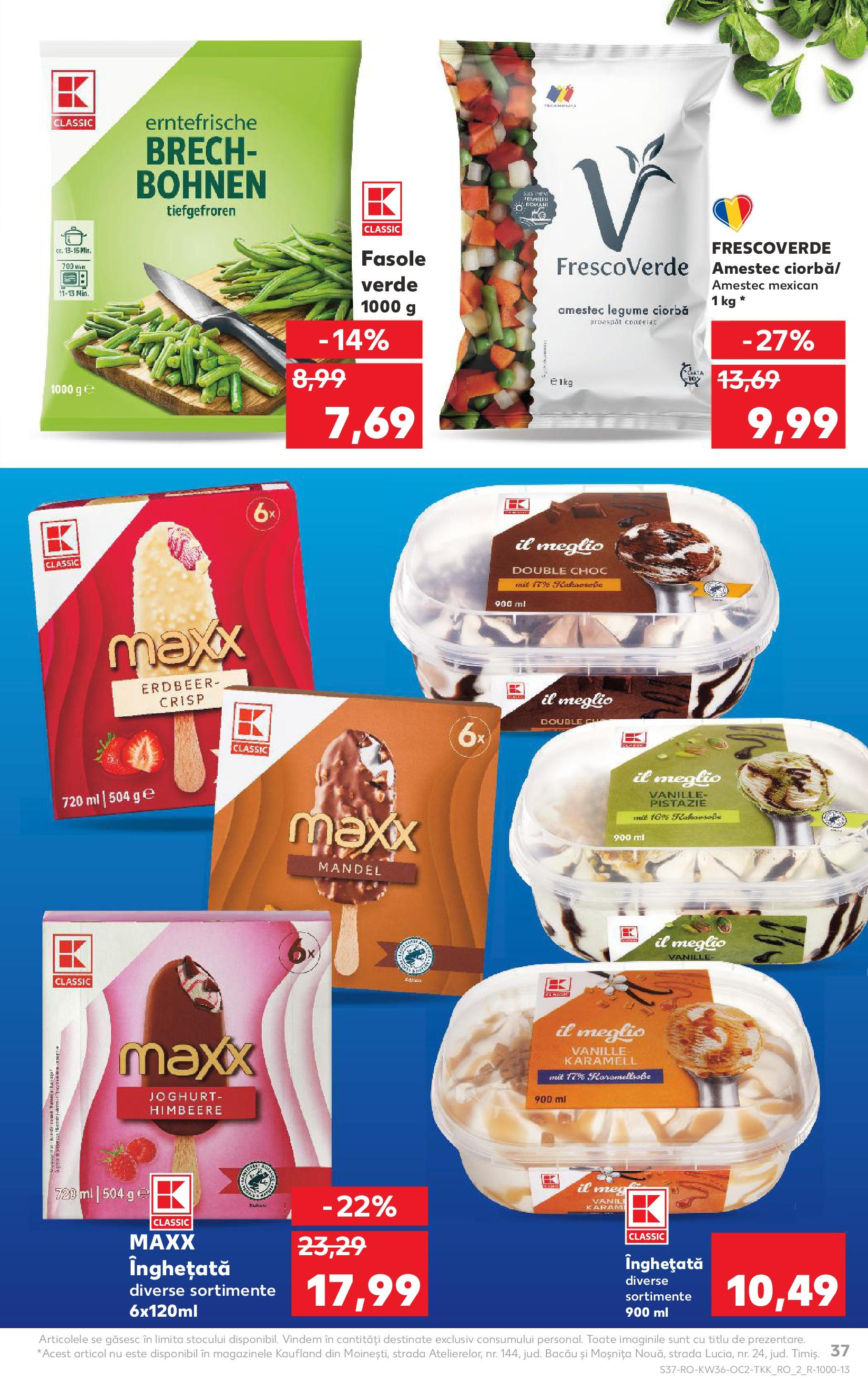Catalog Kaufland 3 - 8 Septembrie 2025 | Pagina 37 | Produse: Fasole verde, Înghețată, Legume