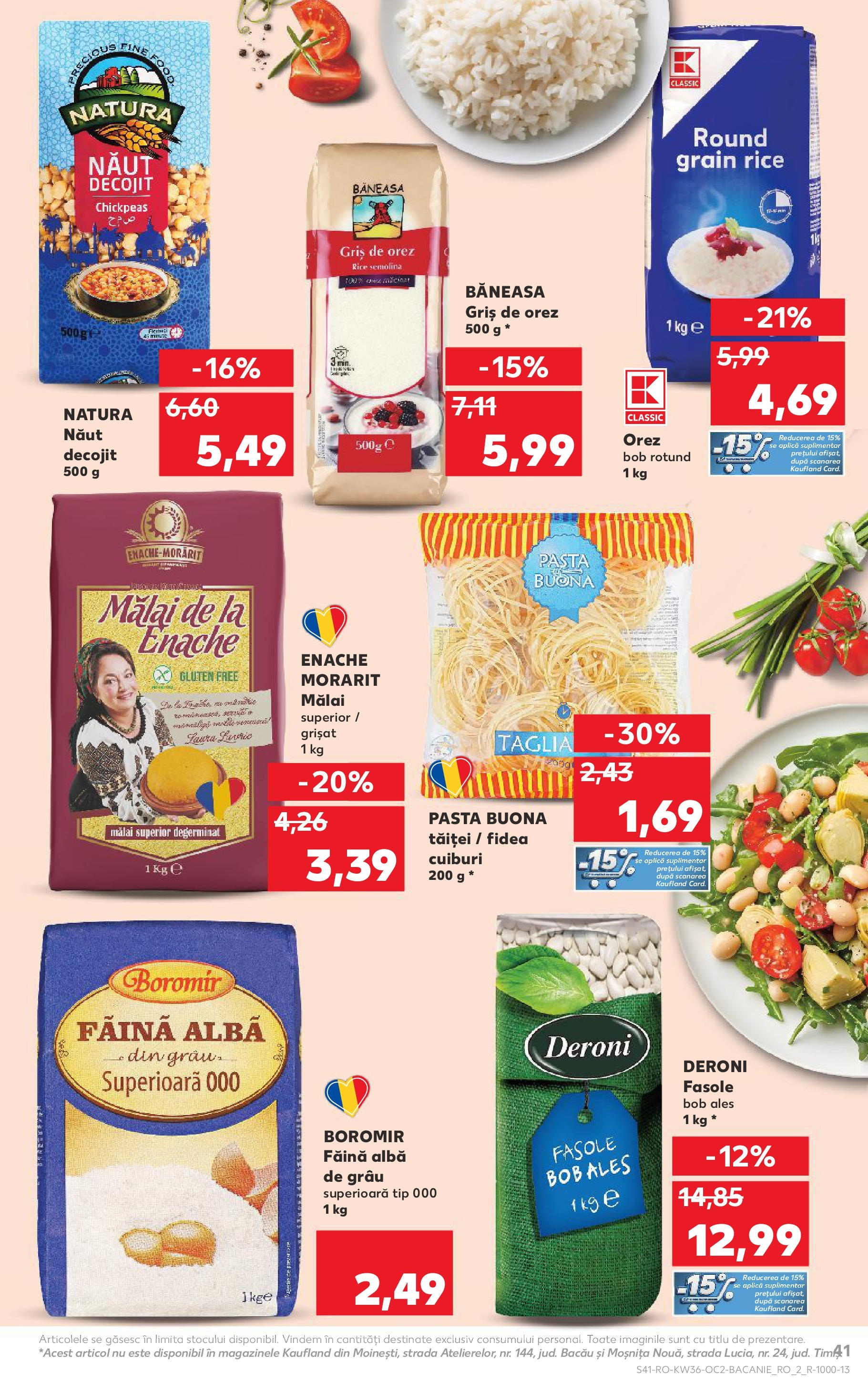 Catalog Kaufland 3 - 8 Septembrie 2025 | Pagina 41 | Produse: Făină, Orez, Noodles, Mălai