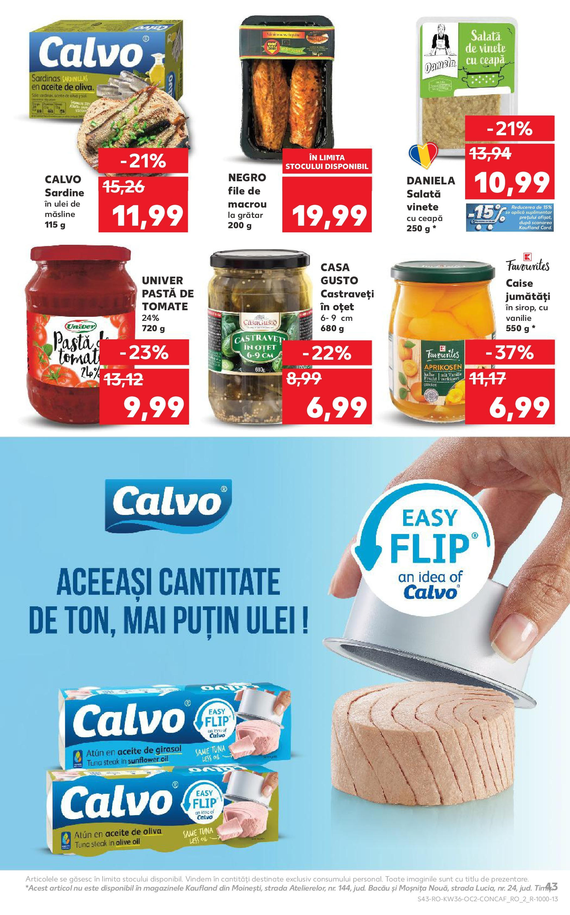 Catalog Kaufland 3 - 8 Septembrie 2025 | Pagina 43 | Produse: Măsline, Salată, Ahtapot, Ceapă