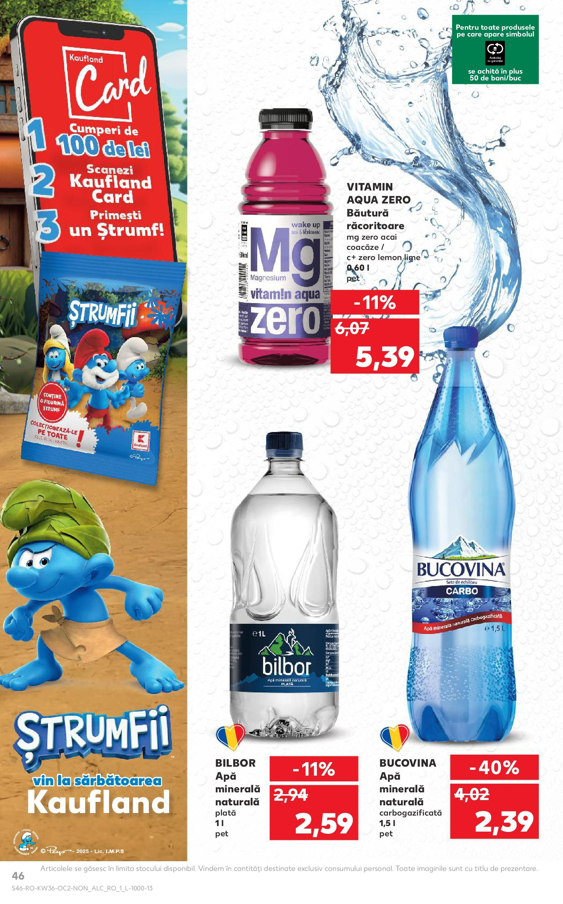 Catalog Kaufland 3 - 8 Septembrie 2025 | Pagina 46 | Produse: Lime, Yazı tahtası kalemi, Vin, Apă