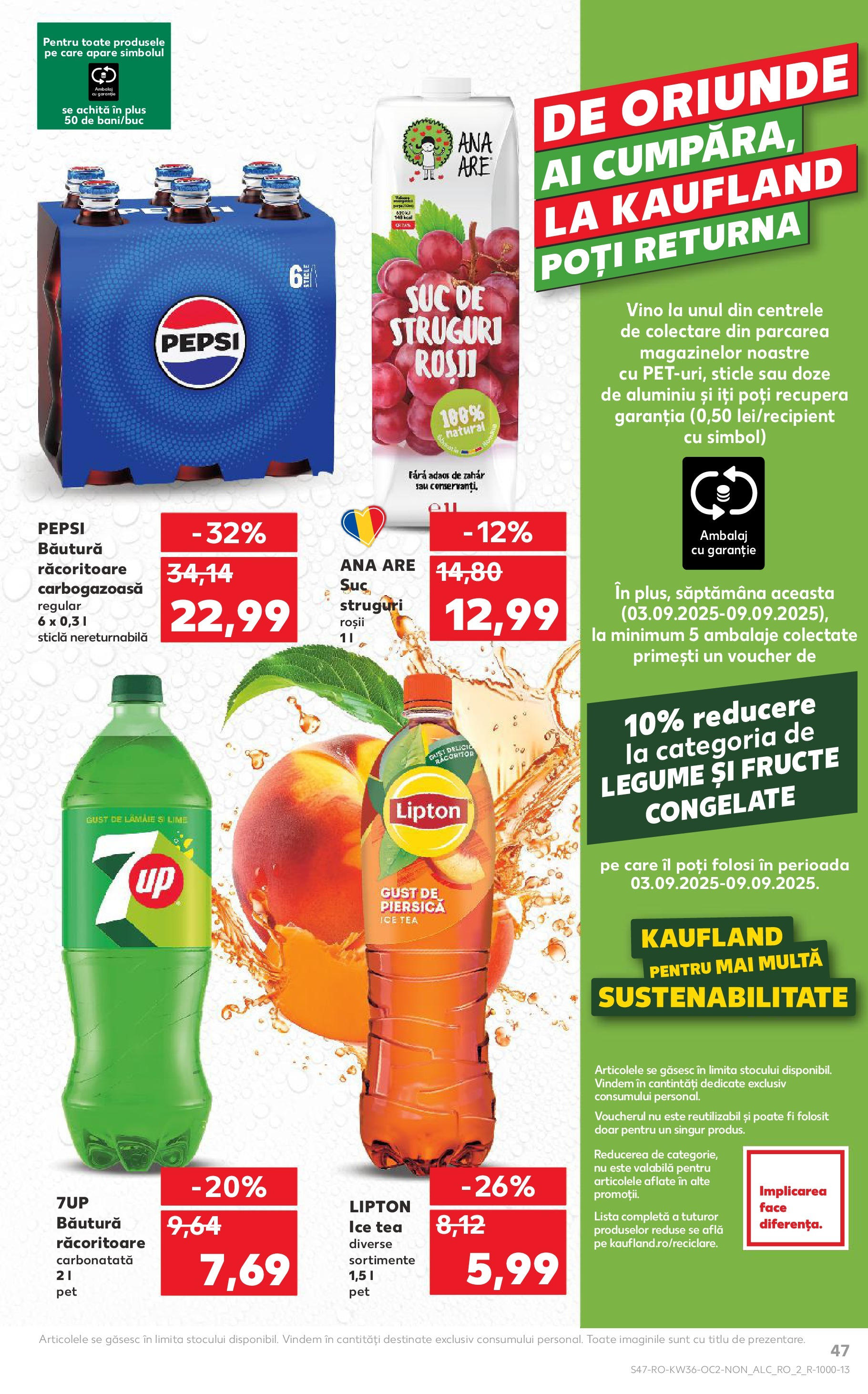 Catalog Kaufland 3 - 8 Septembrie 2025 | Pagina 47 | Produse: Lime, Struguri, Roșii, Legume