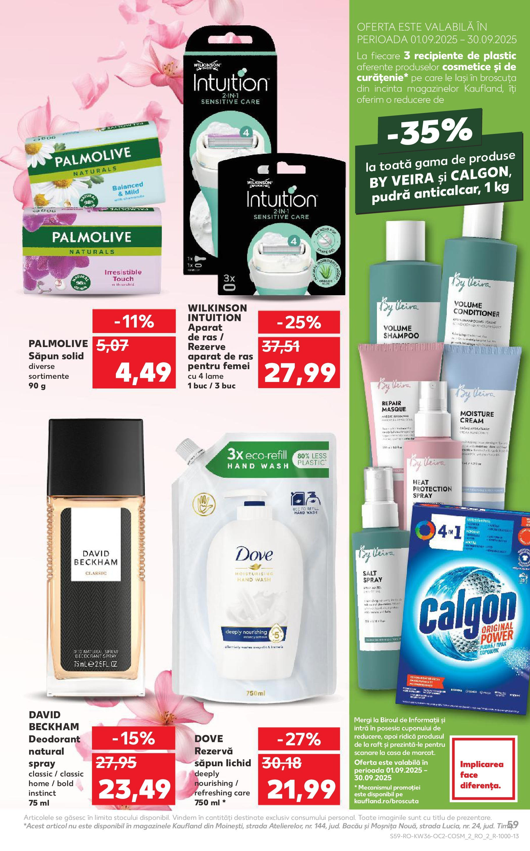 Catalog Kaufland 3 - 8 Septembrie 2025 | Pagina 59 | Produse: Aparat De Ras, Raft, Pudră, Recipiente
