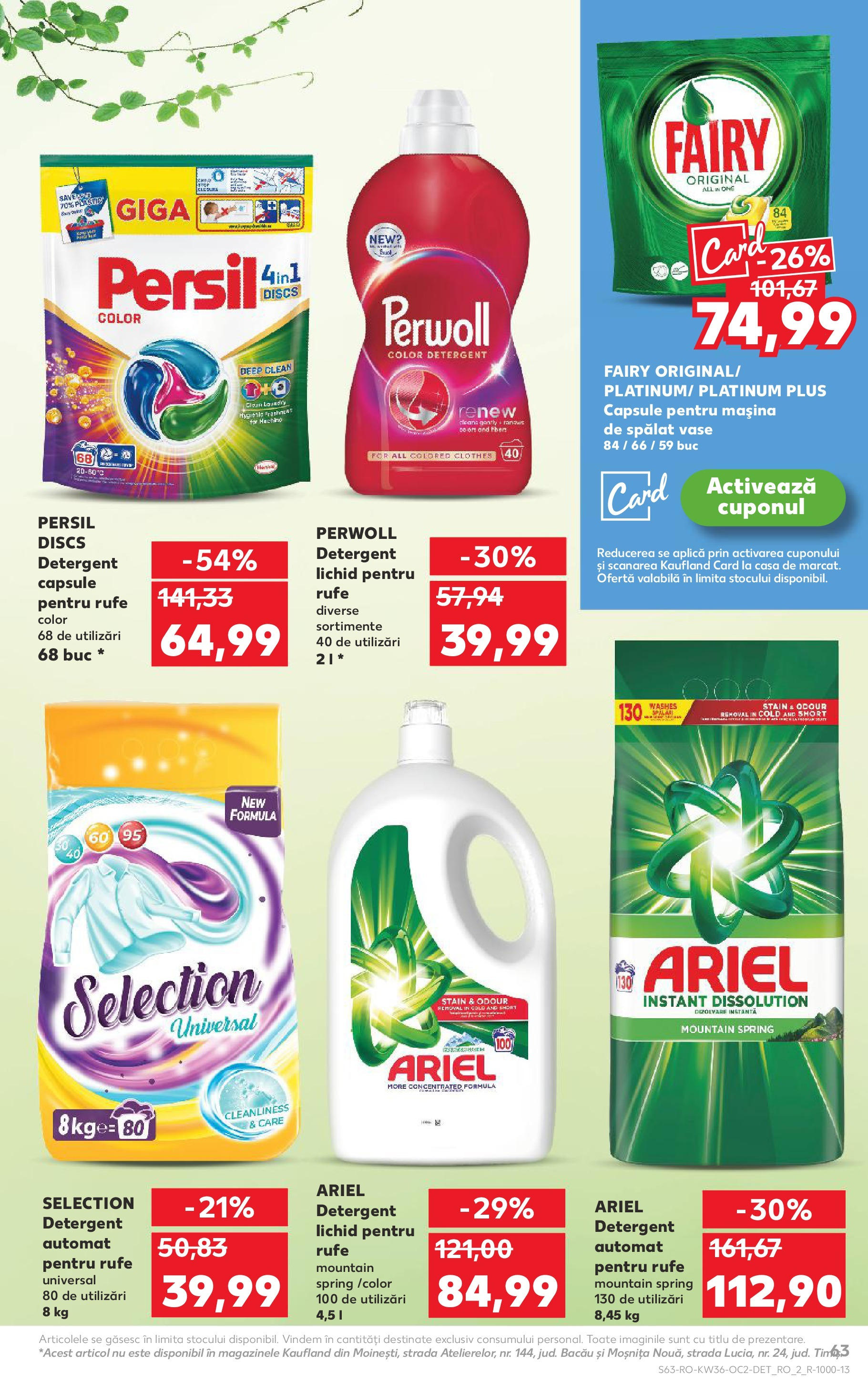 Catalog Kaufland 3 - 8 Septembrie 2025 | Pagina 63 | Produse: Pomelo, Mașină De Spălat, Mașină De Spălat Vase, Capsule pentru mașina de spălat