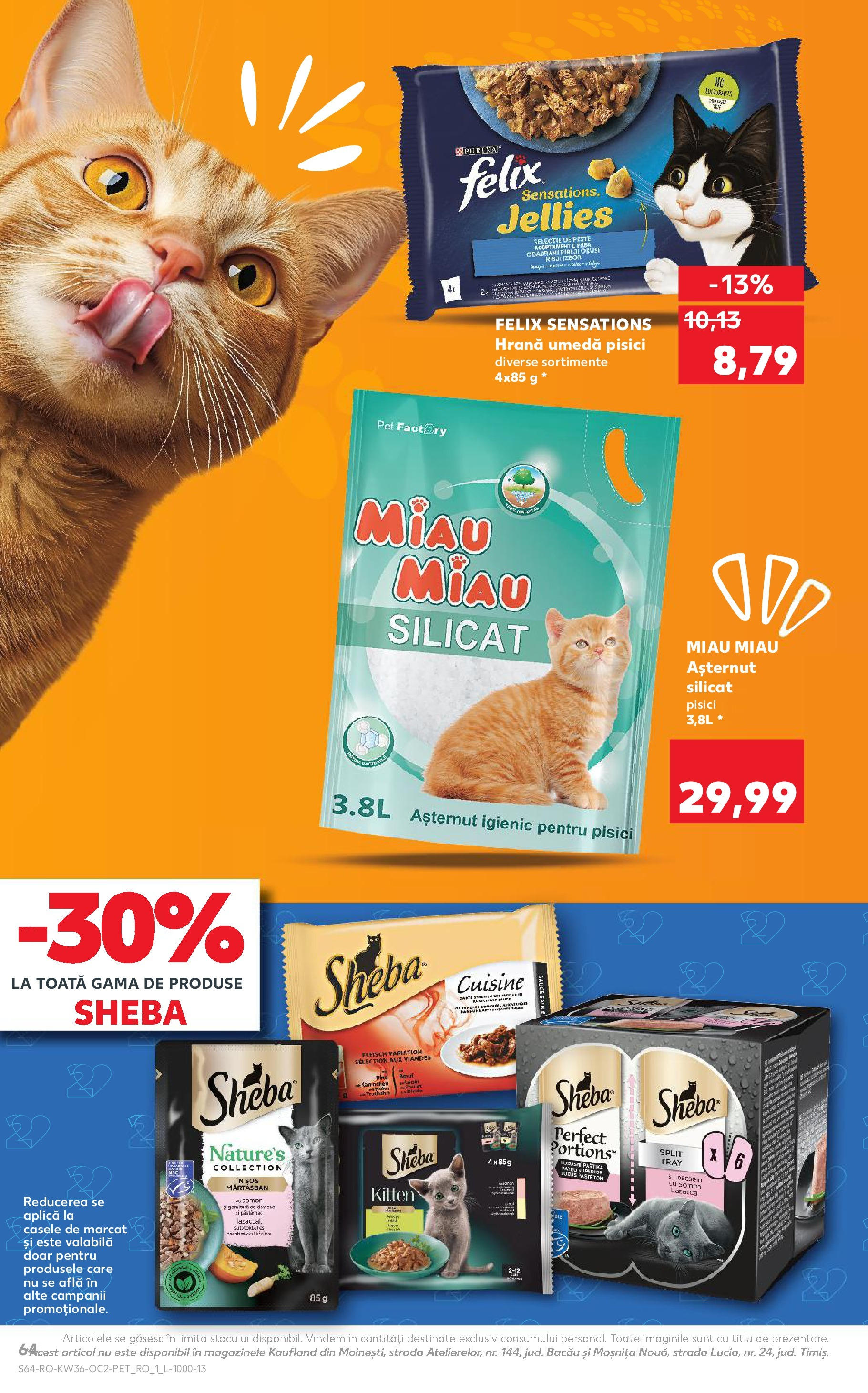 Catalog Kaufland 3 - 8 Septembrie 2025 | Pagina 64 | Produse: Hrană pentru pisici