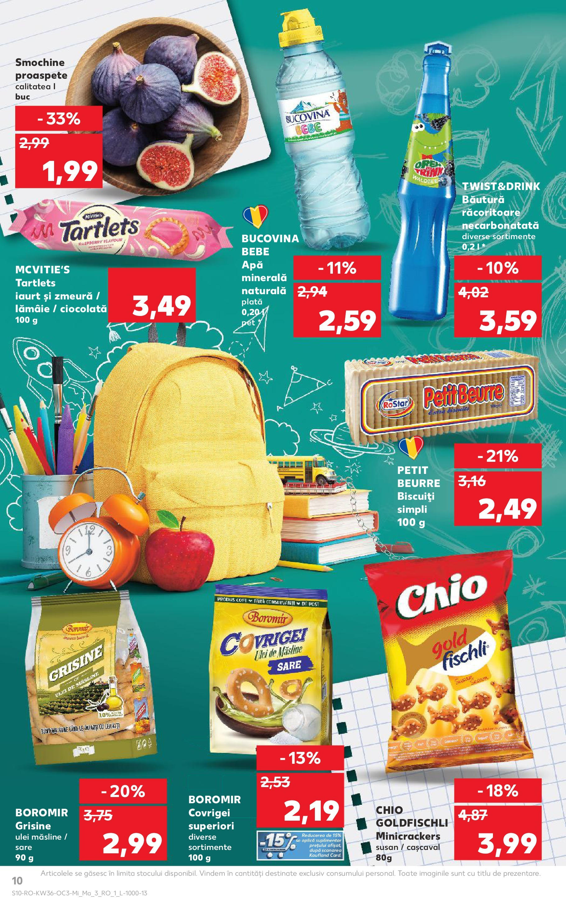 Catalog Kaufland 3 - 8 Septembrie 2025 | Pagina 10 | Produse: Măsline, Covrigei, Iaurt, Apă