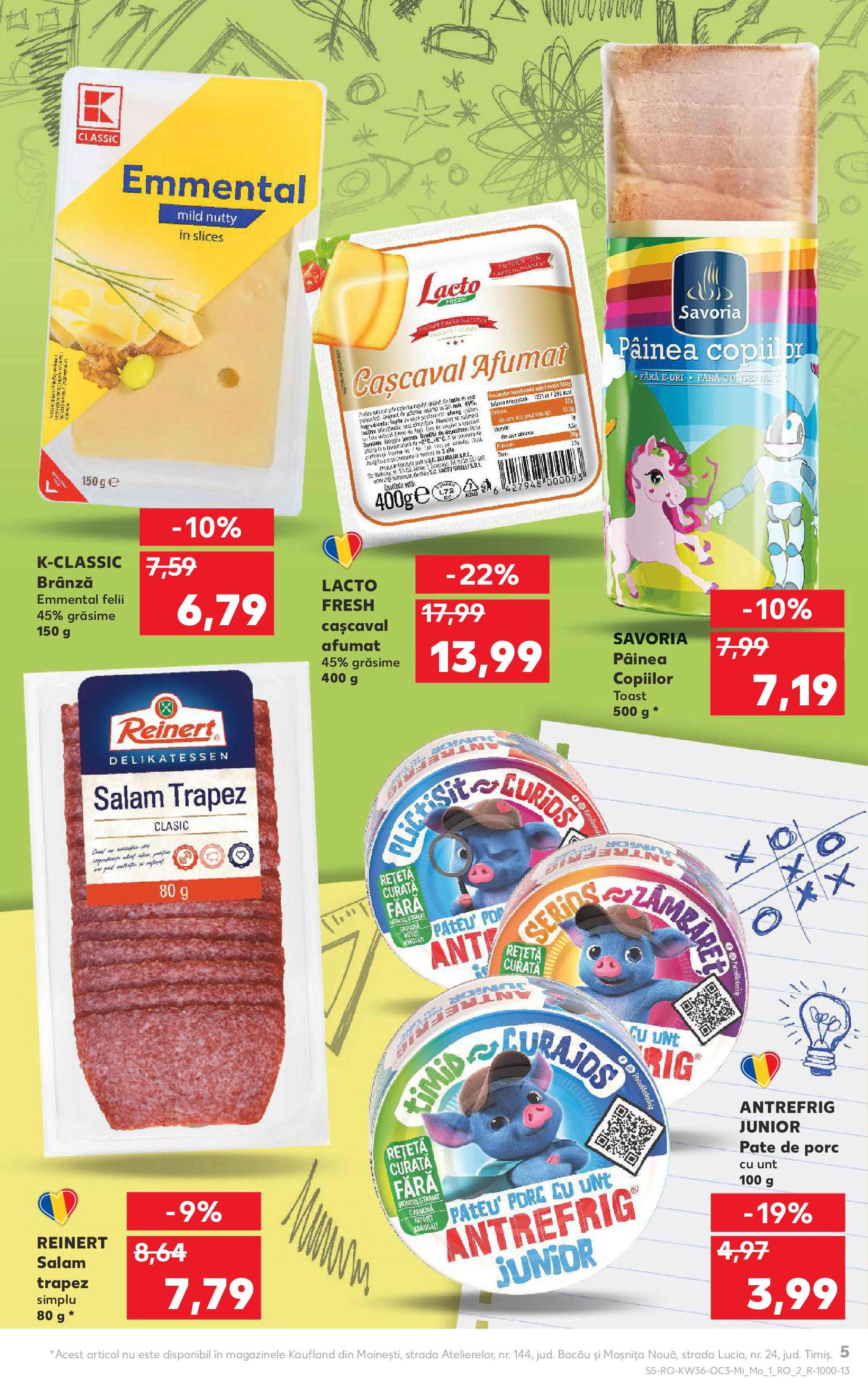 Catalog Kaufland 3 - 8 Septembrie 2025 | Pagina 5 | Produse: Cașcaval, Unt, Brânză, Salam