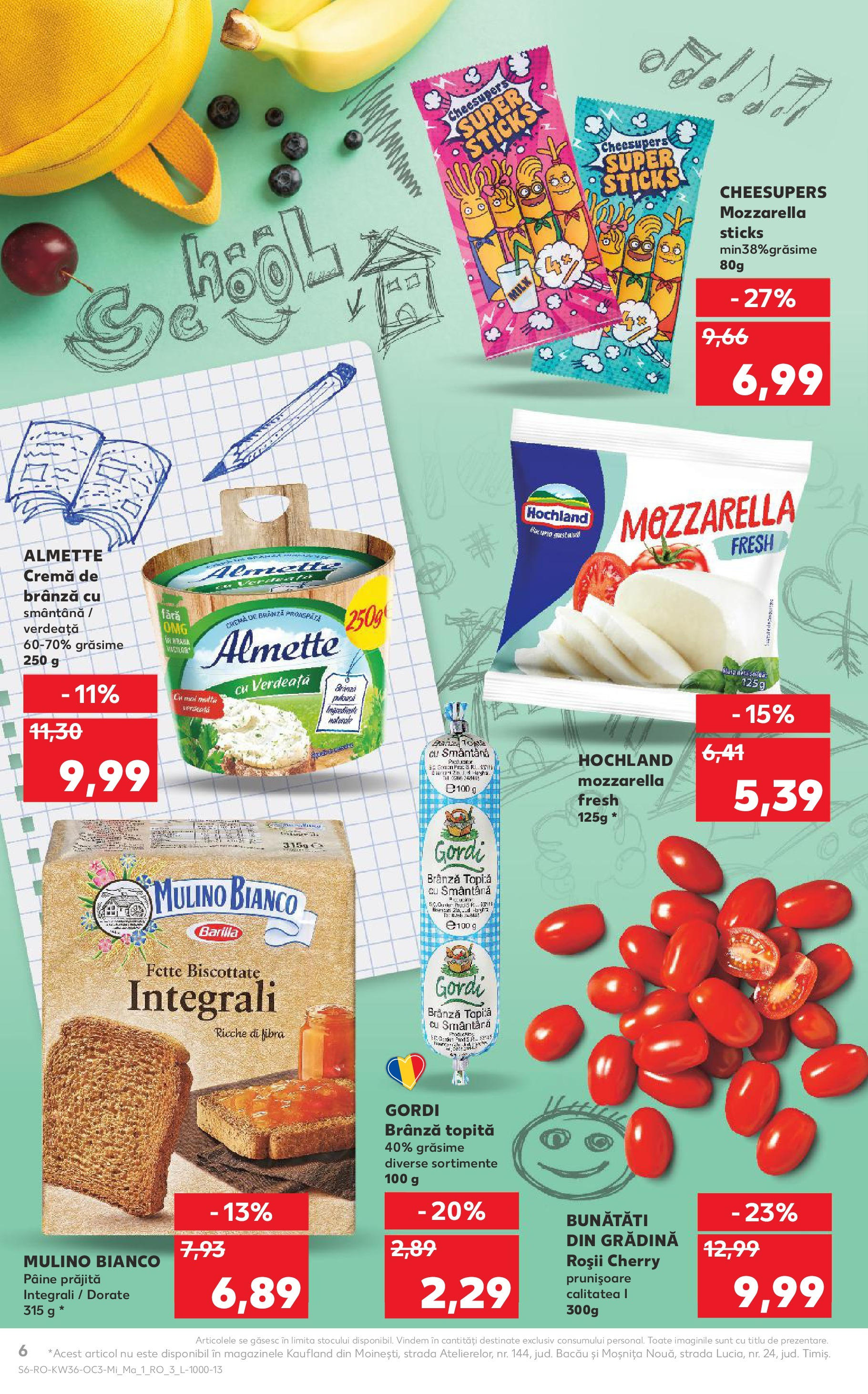 Catalog Kaufland 3 - 8 Septembrie 2025 | Pagina 6 | Produse: Brânză, Pâine, Roșii, Smântână