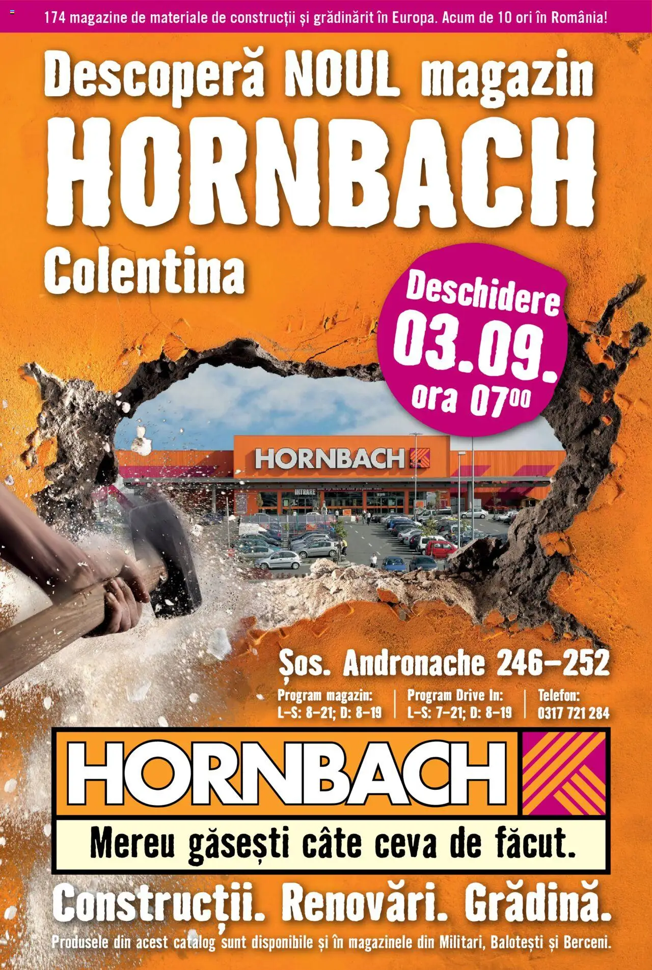 Catalog Hornbach 3 Septembrie - 1 Octombrie 2025 | Pagina 1 | Produse: Telefon