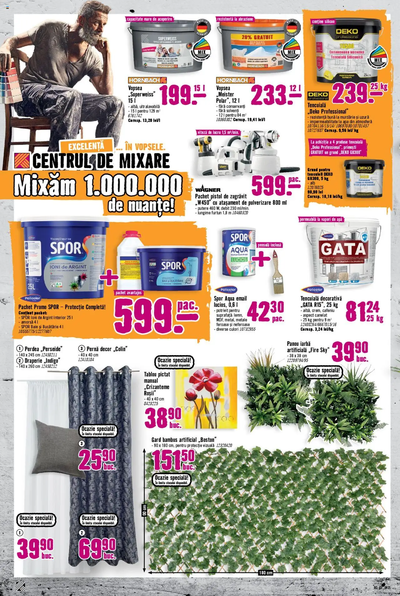 Catalog Hornbach 3 Septembrie - 1 Octombrie 2025 | Pagina 4 | Produse: Vopsea, Bucătărie, Perdea, Roșii