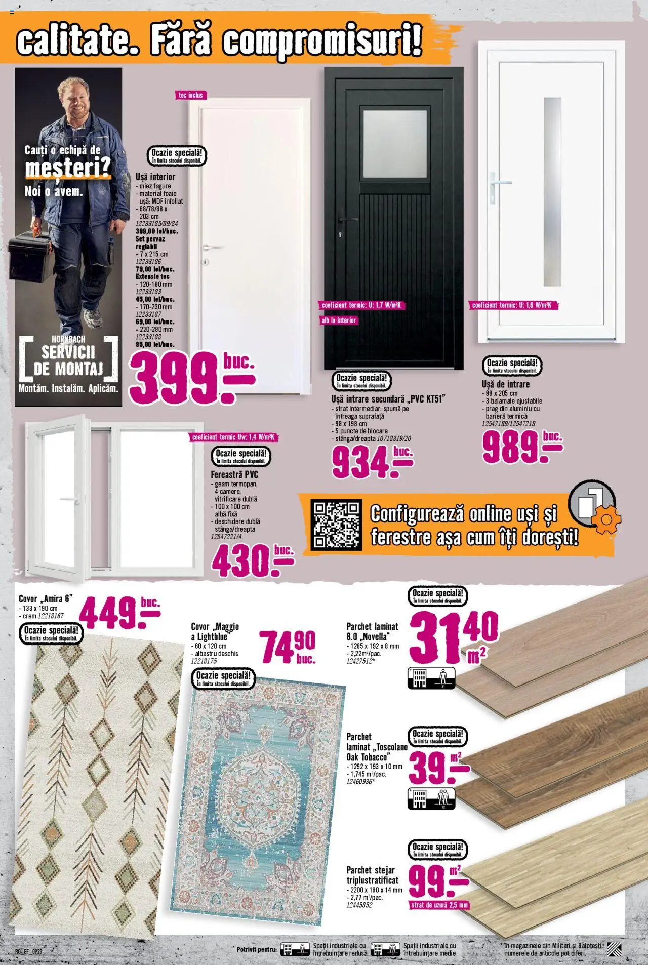 Catalog Hornbach 3 Septembrie - 1 Octombrie 2025 | Pagina 7 | Produse: Fereastră, Parchet, Covor, Ușă