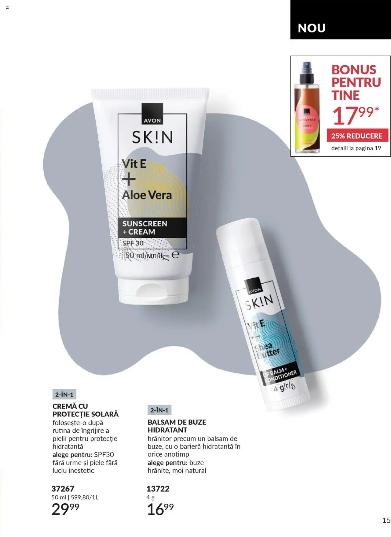 Catalog Avon 1 - 29 Septembrie 2025 | Pagina 17 | Produse: Aloe vera, Balsam, Cremă, Protecție solară