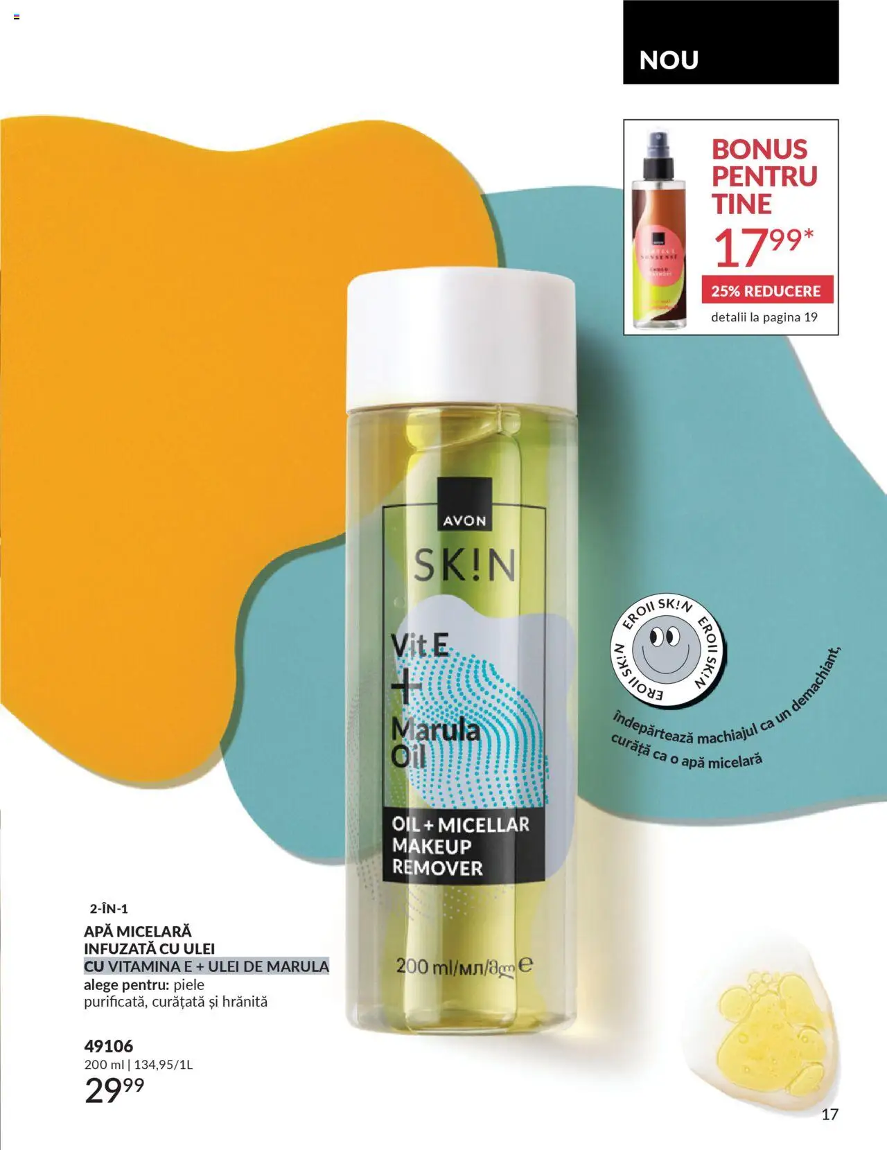 Catalog Avon 1 - 29 Septembrie 2025 | Pagina 19 | Produse: Body, Ulei, Apă micelară, Apă