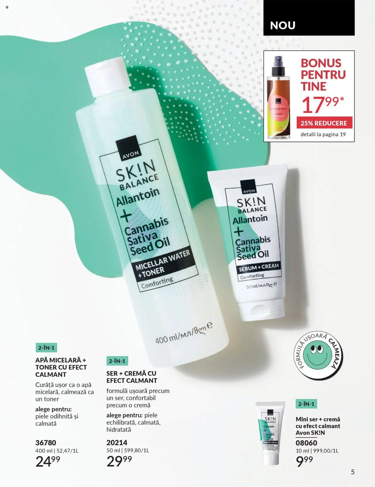 Catalog Avon 1 - 29 Septembrie 2025 | Pagina 7 | Produse: Toner, Cremă, Apă micelară, Apă