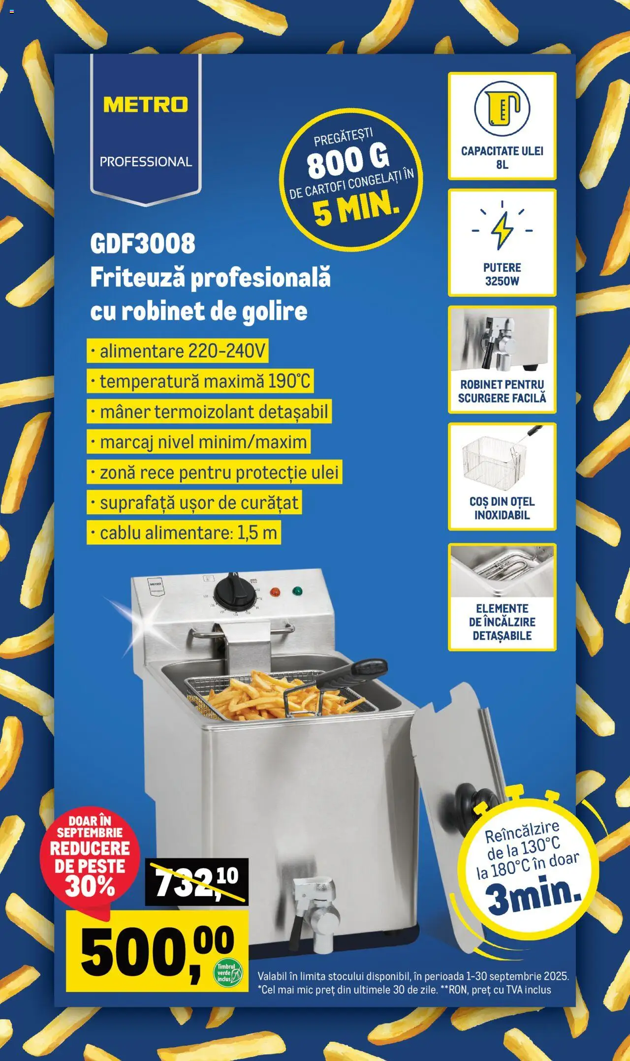 Catalog METRO 1 - 29 Septembrie 2025 | Pagina 3 | Produse: Friteuză, Mâner, Pește, Cartofi