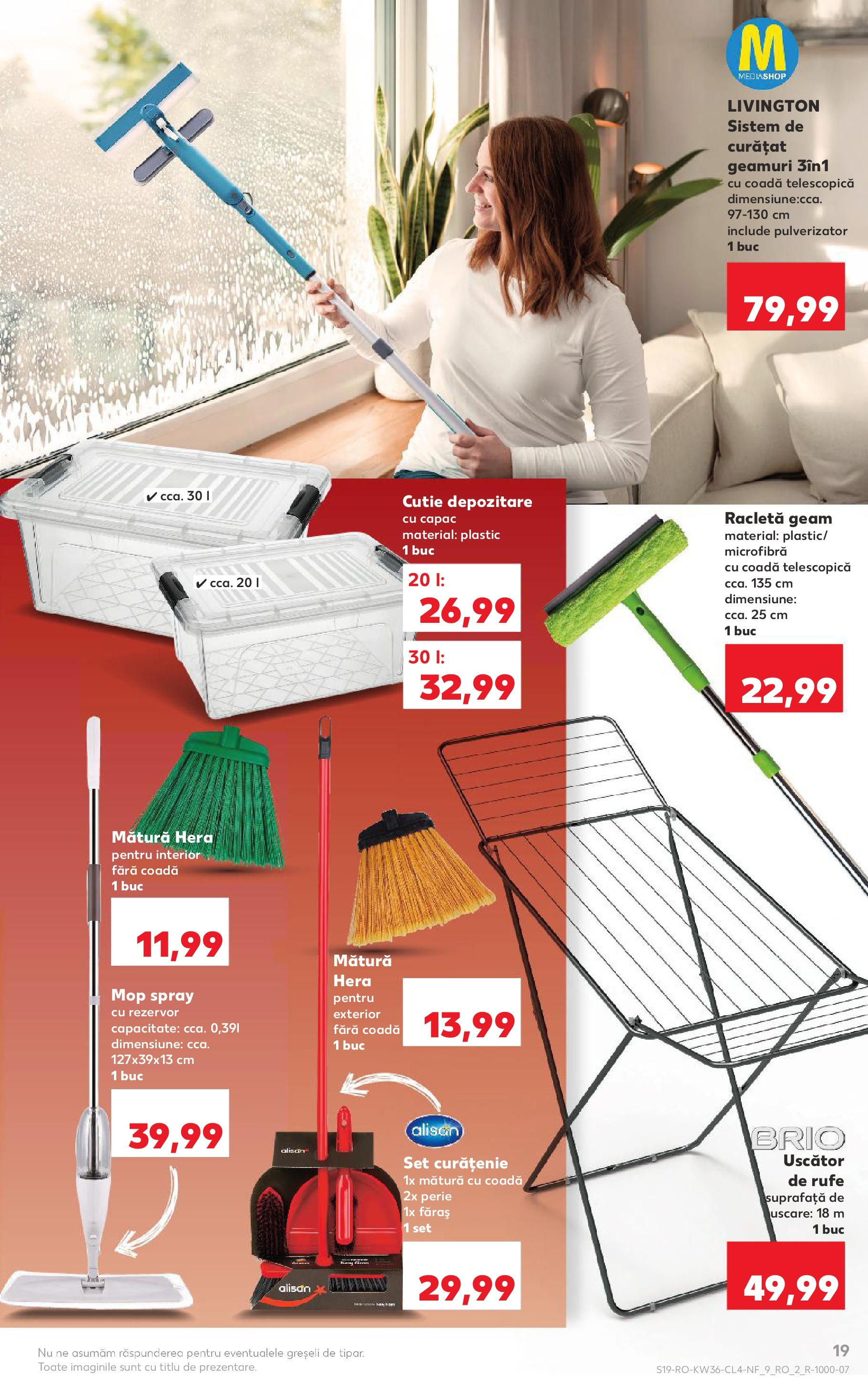 Catalog Kaufland 3 - 8 Septembrie 2025 | Pagina 19 | Produse: Uscător, Mop, Mătură, Cutie