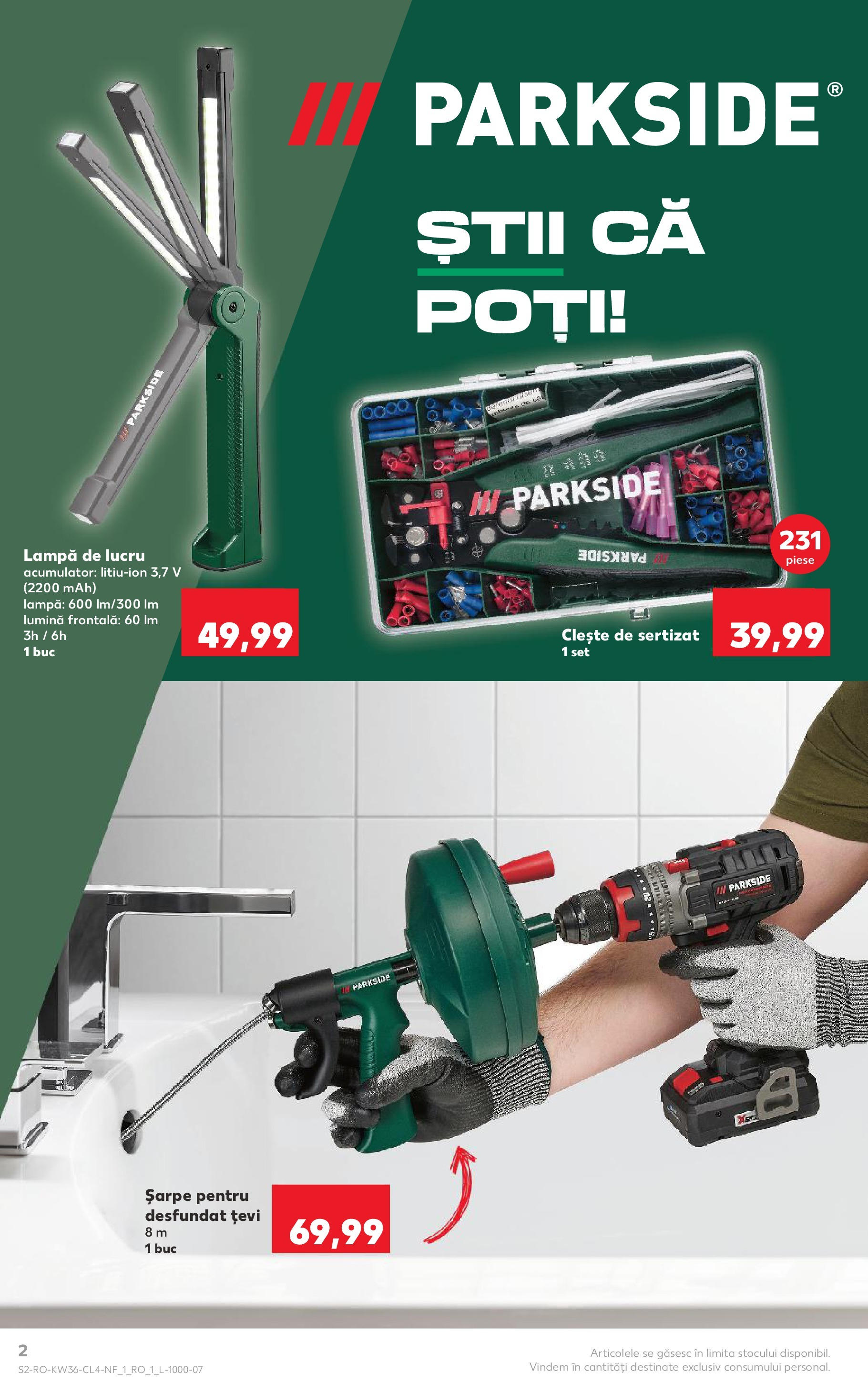 Catalog Kaufland 3 - 8 Septembrie 2025 | Pagina 2 | Produse: Tavuk suyu, Clește, Lampă