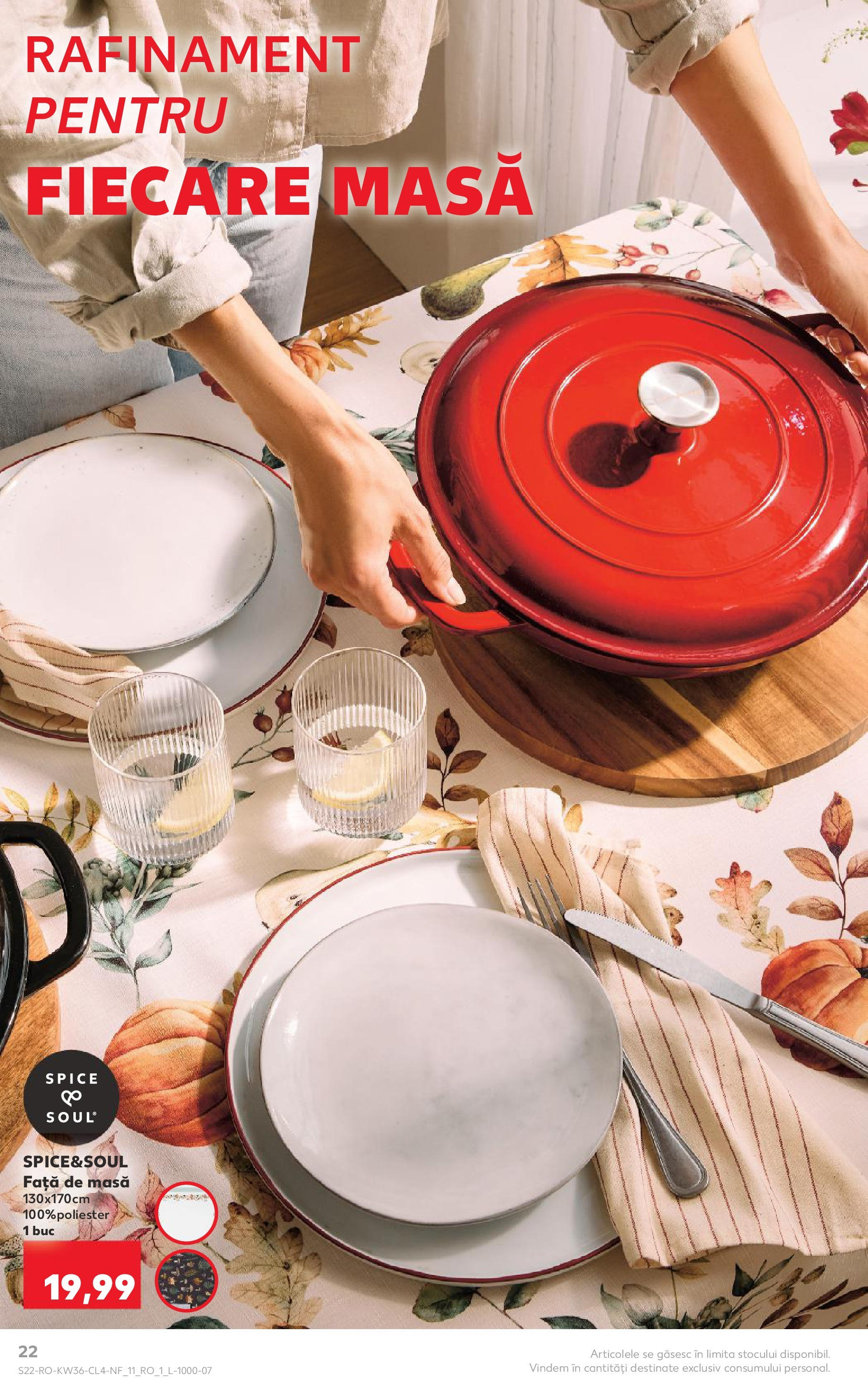 Catalog Kaufland 3 - 8 Septembrie 2025 | Pagina 22 | Produse: Față de masă, Masă