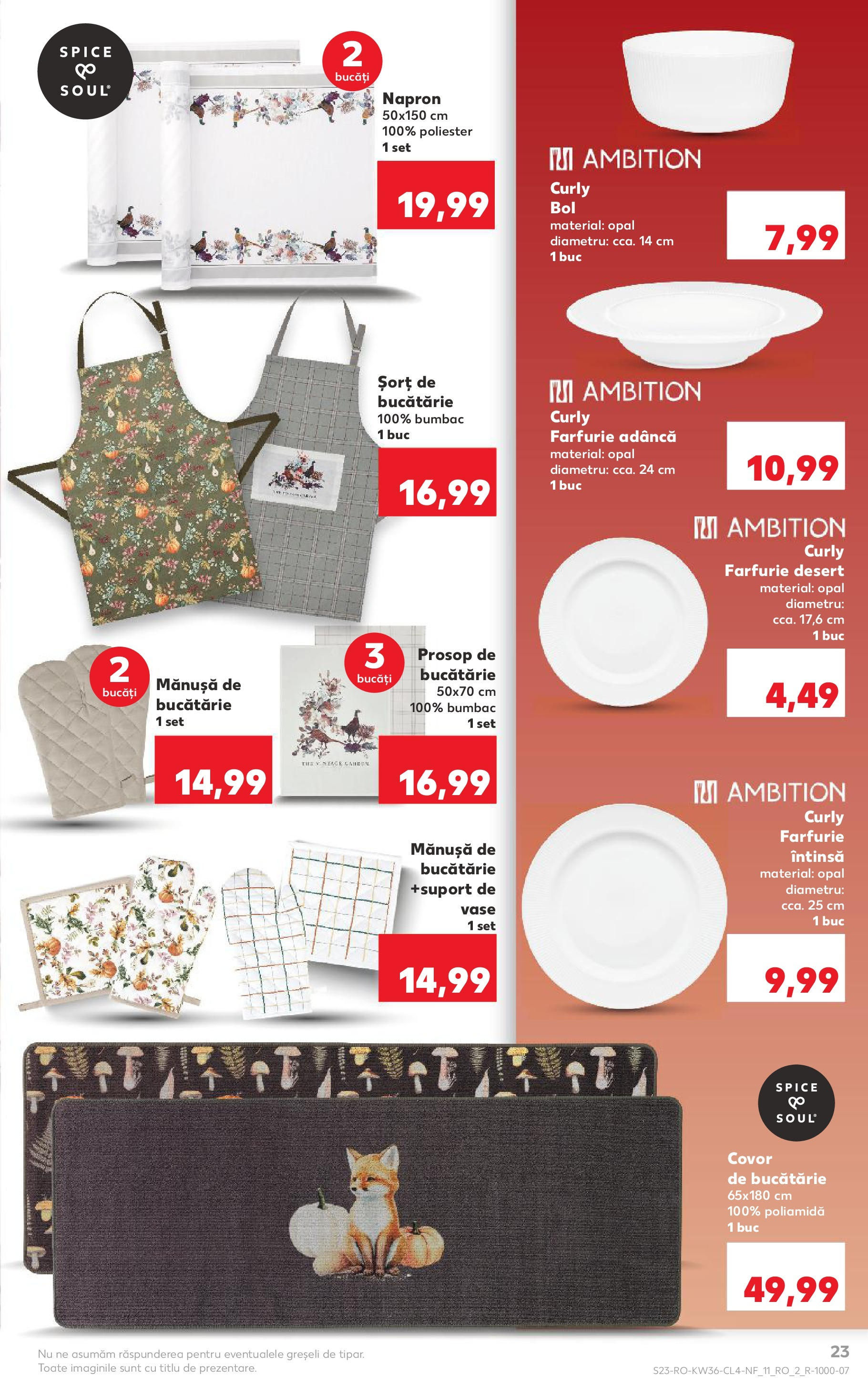 Catalog Kaufland 3 - 8 Septembrie 2025 | Pagina 23 | Produse: Covor de bucătărie, Bol, Bucătărie, Farfurie