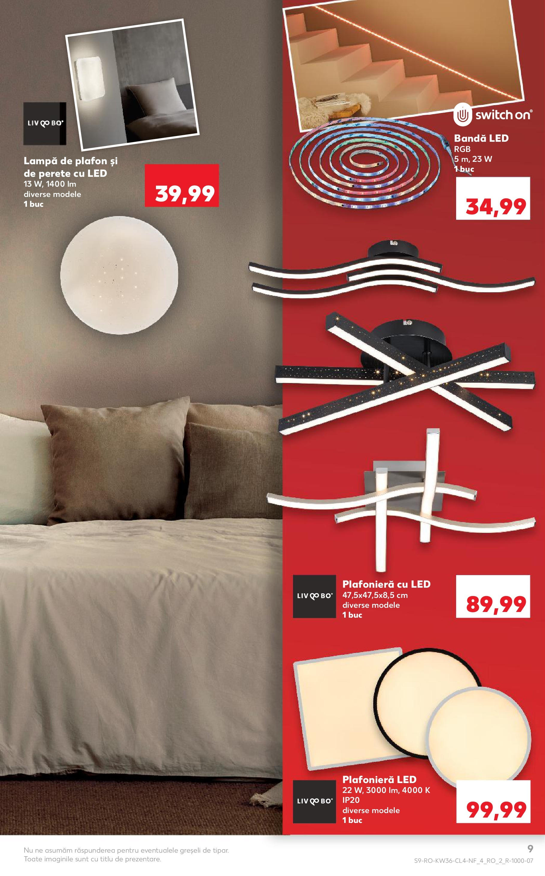 Catalog Kaufland 3 - 8 Septembrie 2025 | Pagina 9 | Produse: Plafonieră, Babak, Lampă